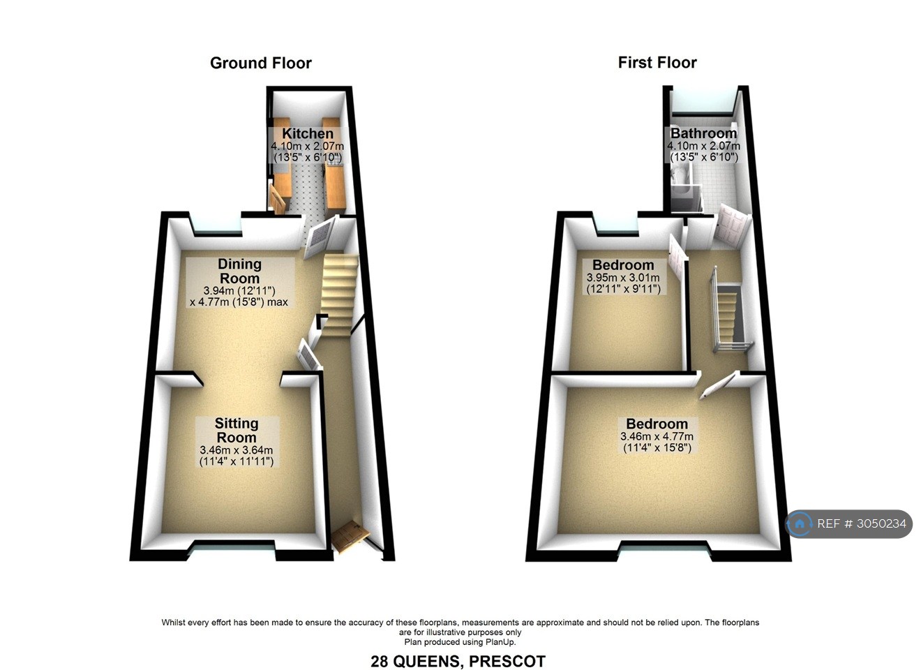 Queens Road, Prescot floorplan