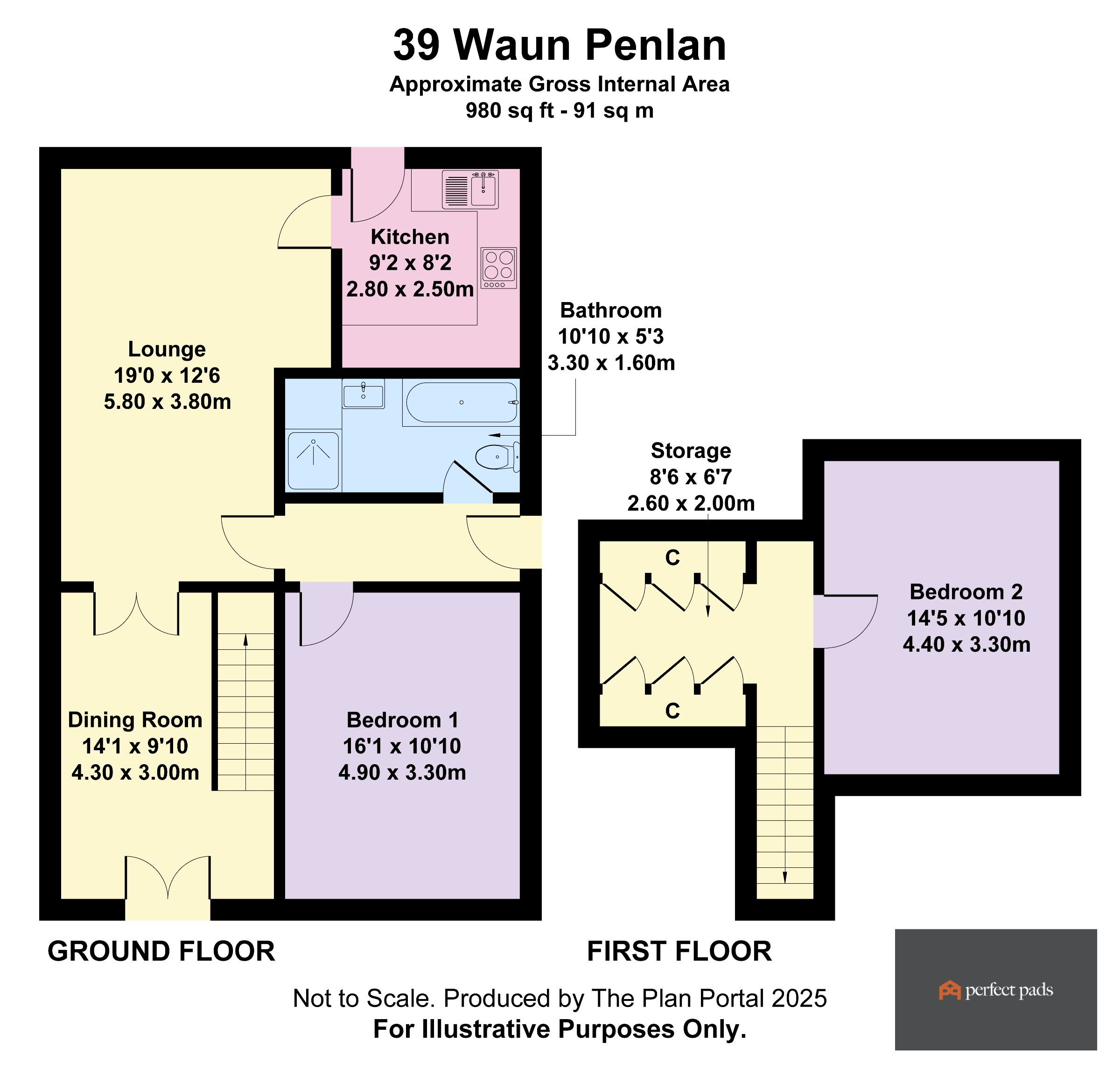39 Waun Penlan, Swansea floorplan