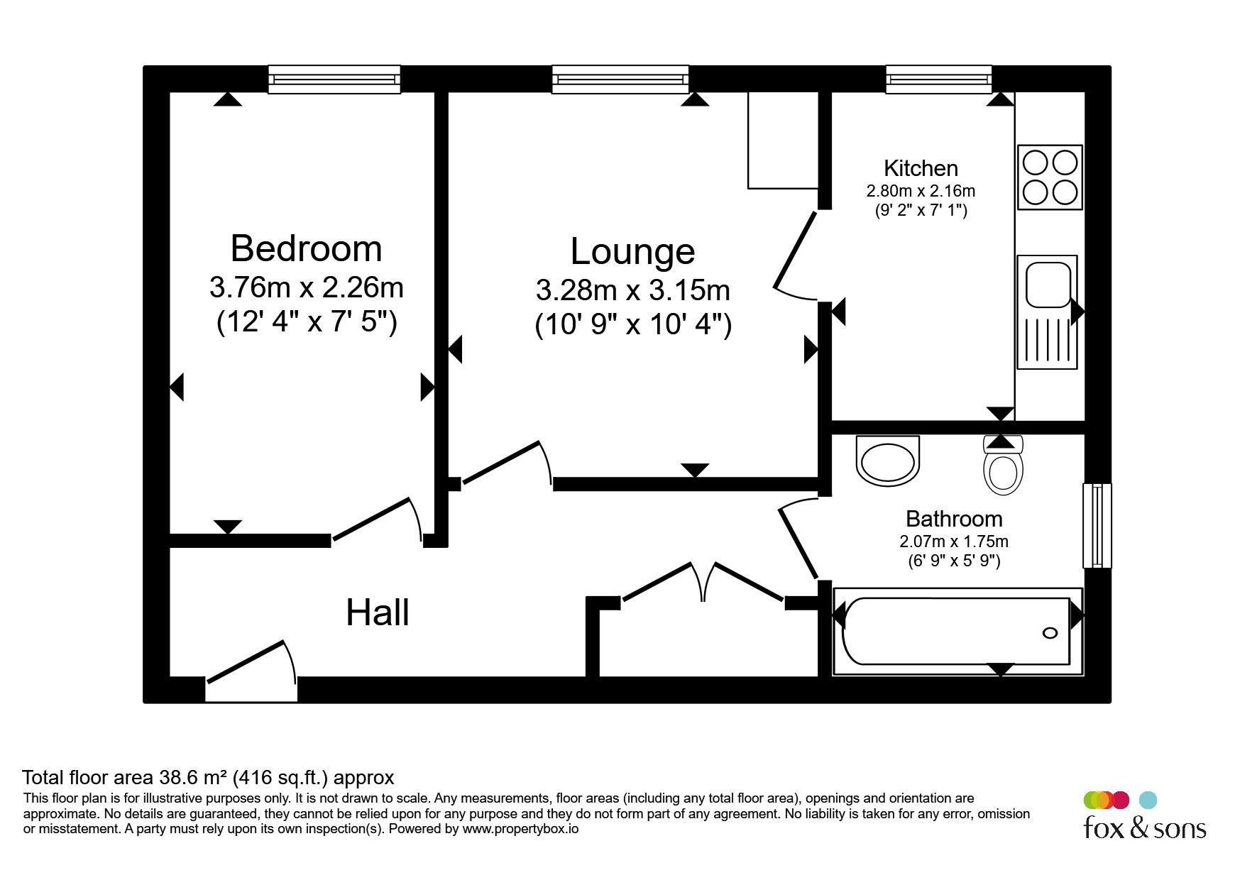 Flat 37, Jacqueline Du Pre Court, Somerset Street, Brighton floorplan