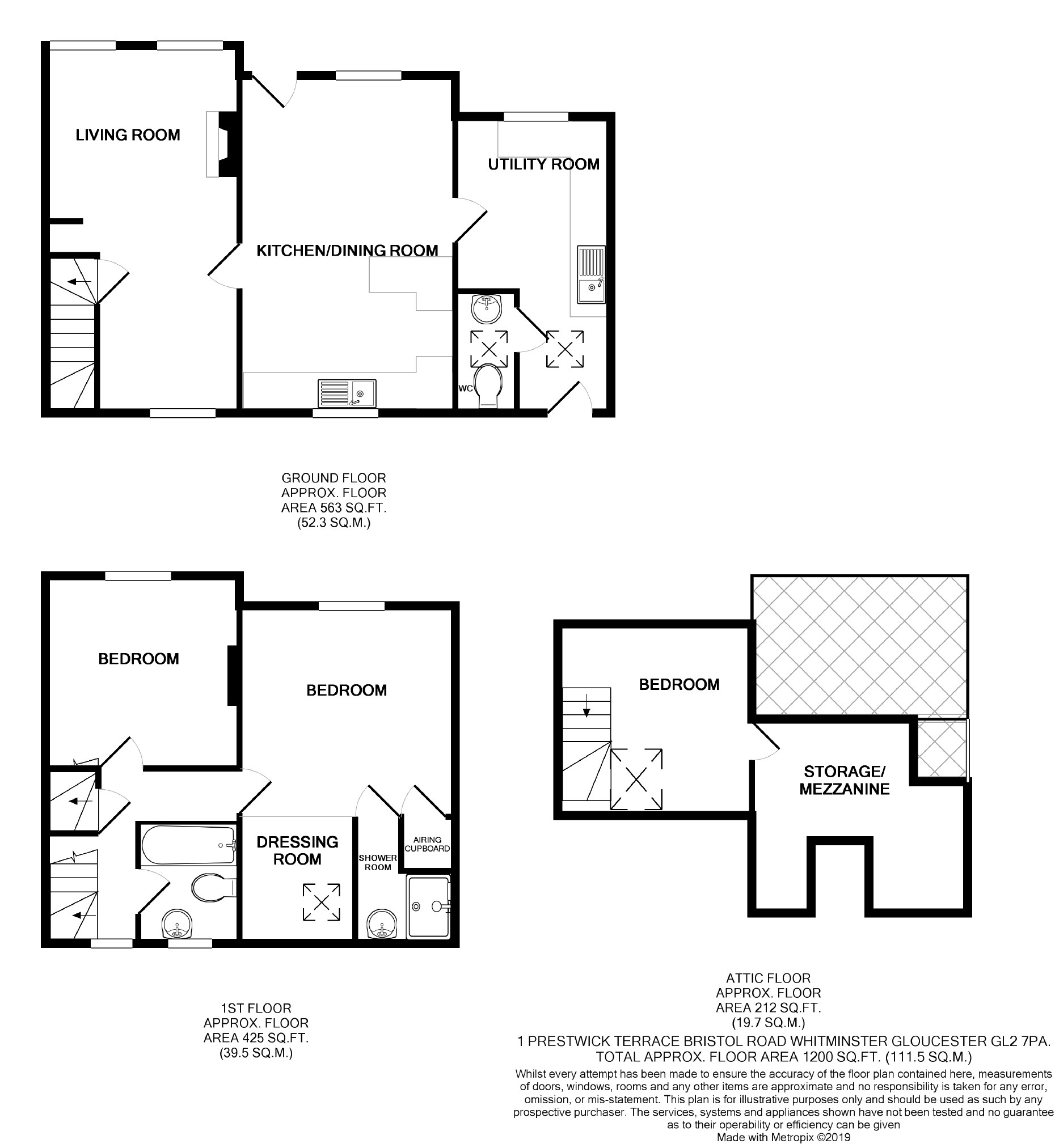 3 Bedrooms End terrace house for sale in Prestwick Terrace, Bristol Road, Whitminster GL2