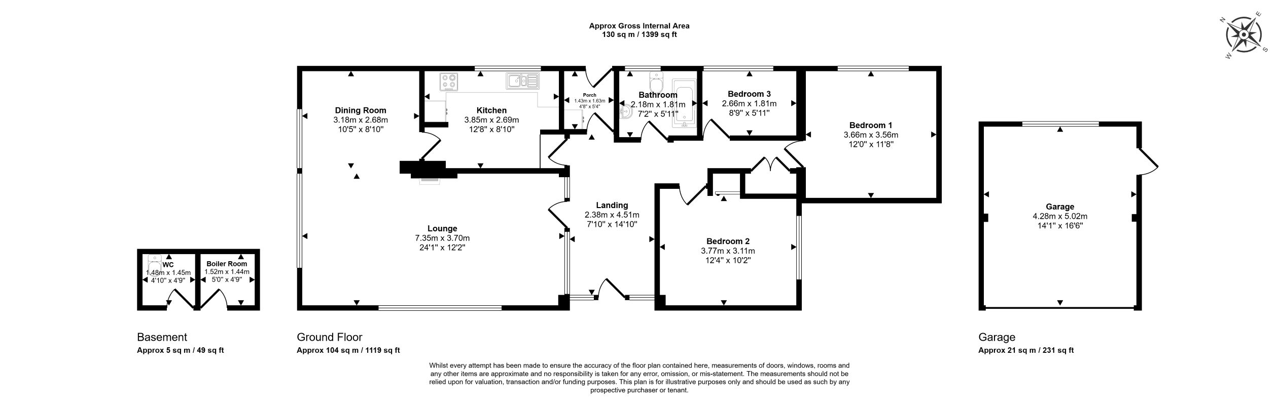 The Coppice, Hazler Road, Church Stretton floorplan