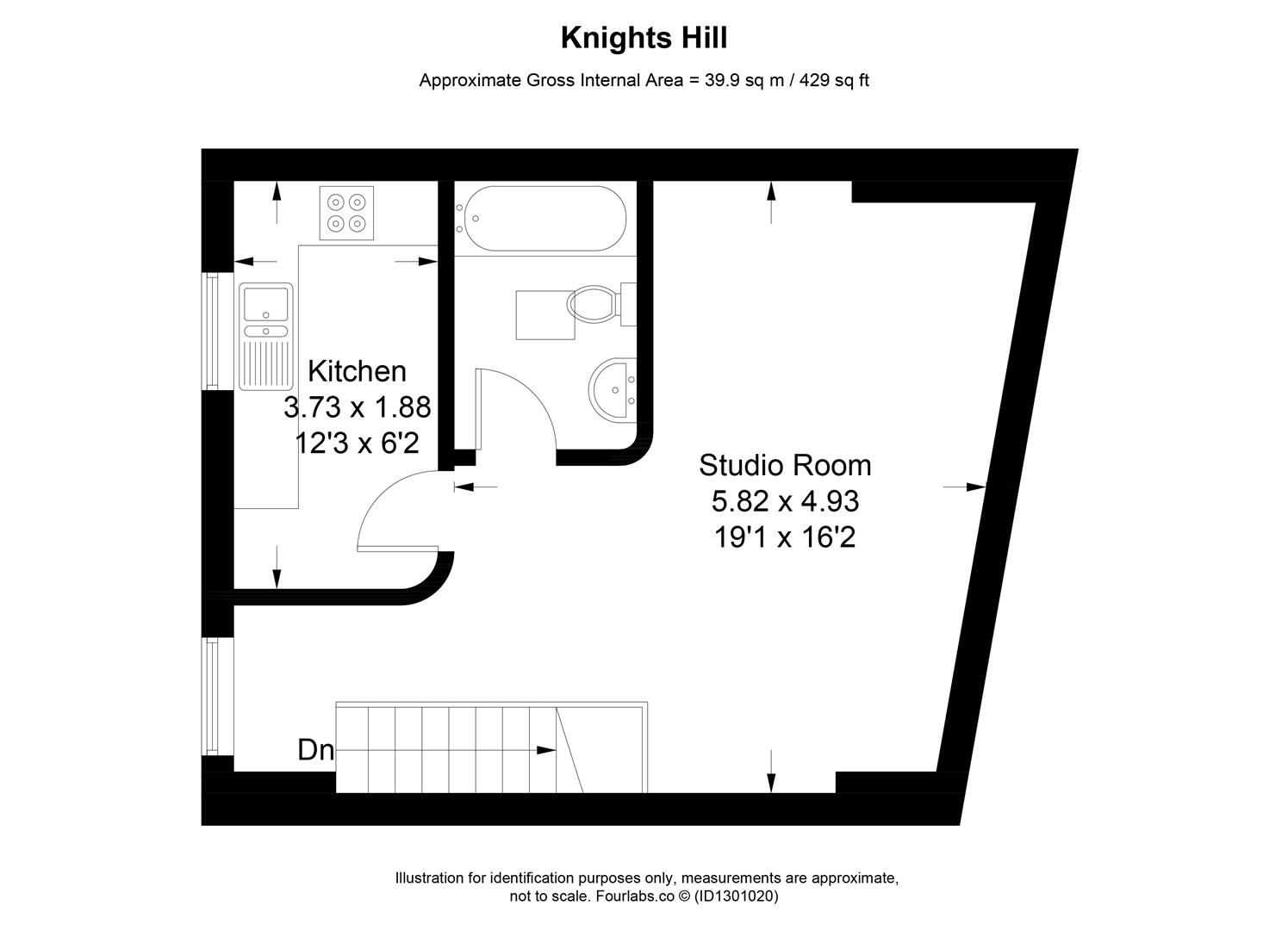 56C, Knights Hill, London floorplan