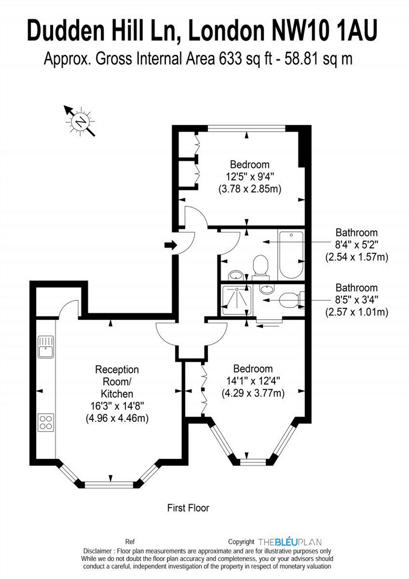 2 Bedrooms Flat for sale in Dudden Hill Lane, London NW10