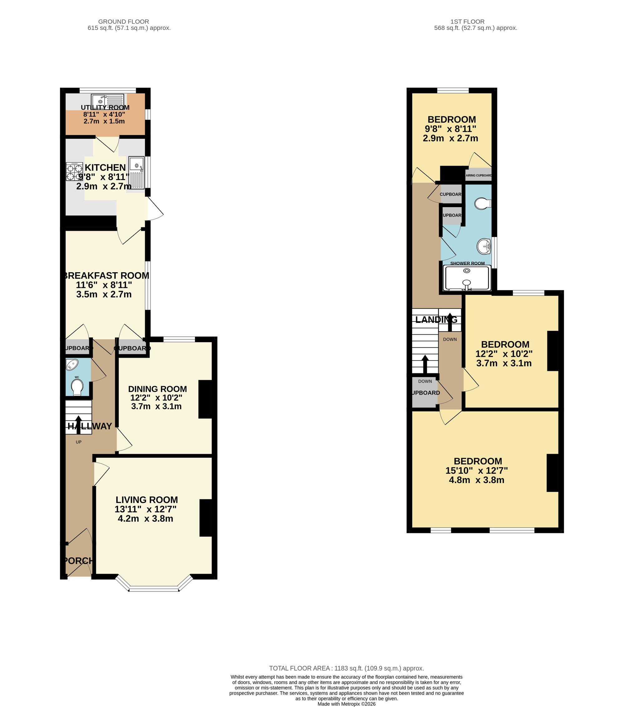 31 Holway Road, Taunton floorplan