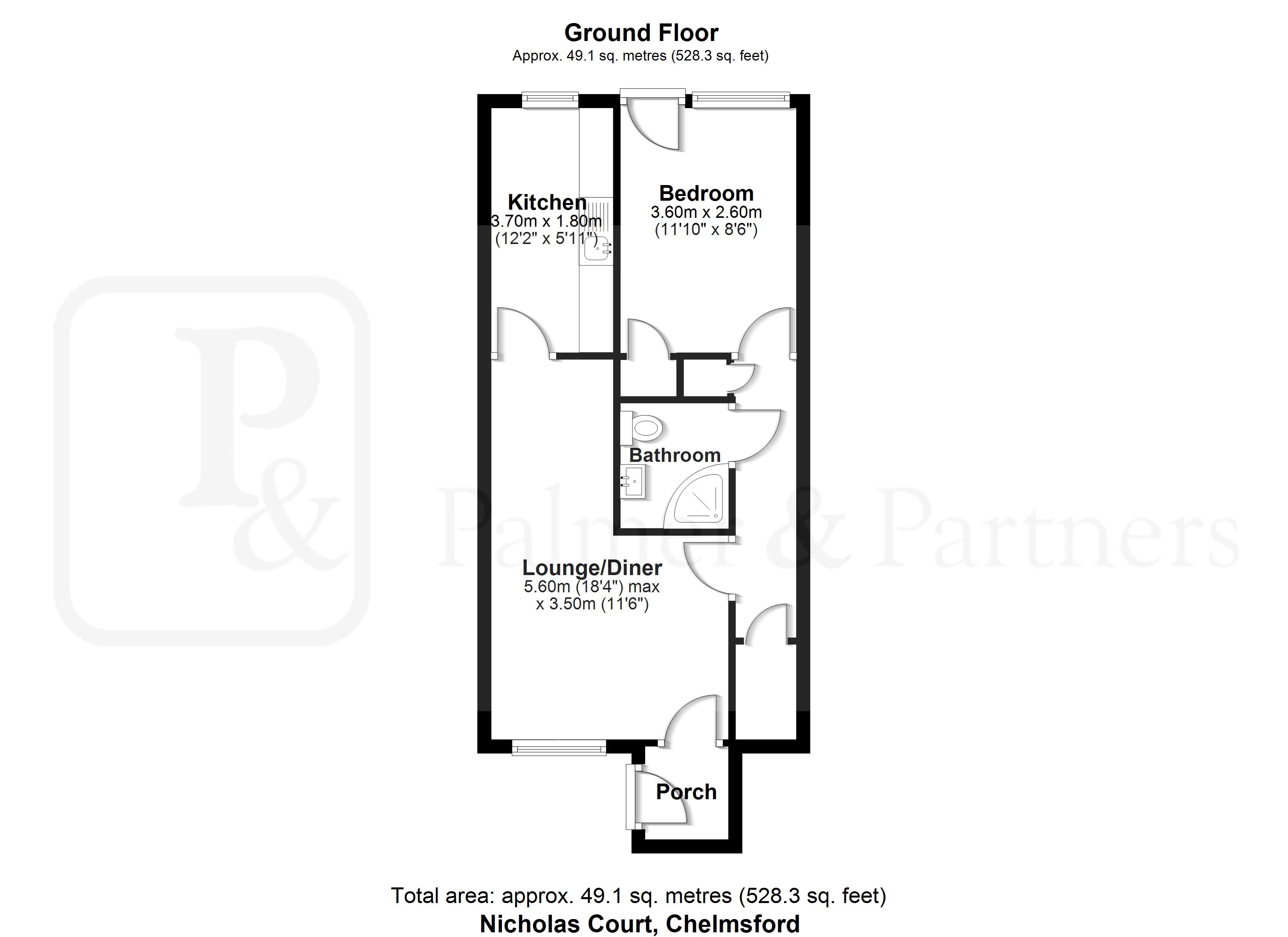 42, Nicholas Court, Essex floorplan
