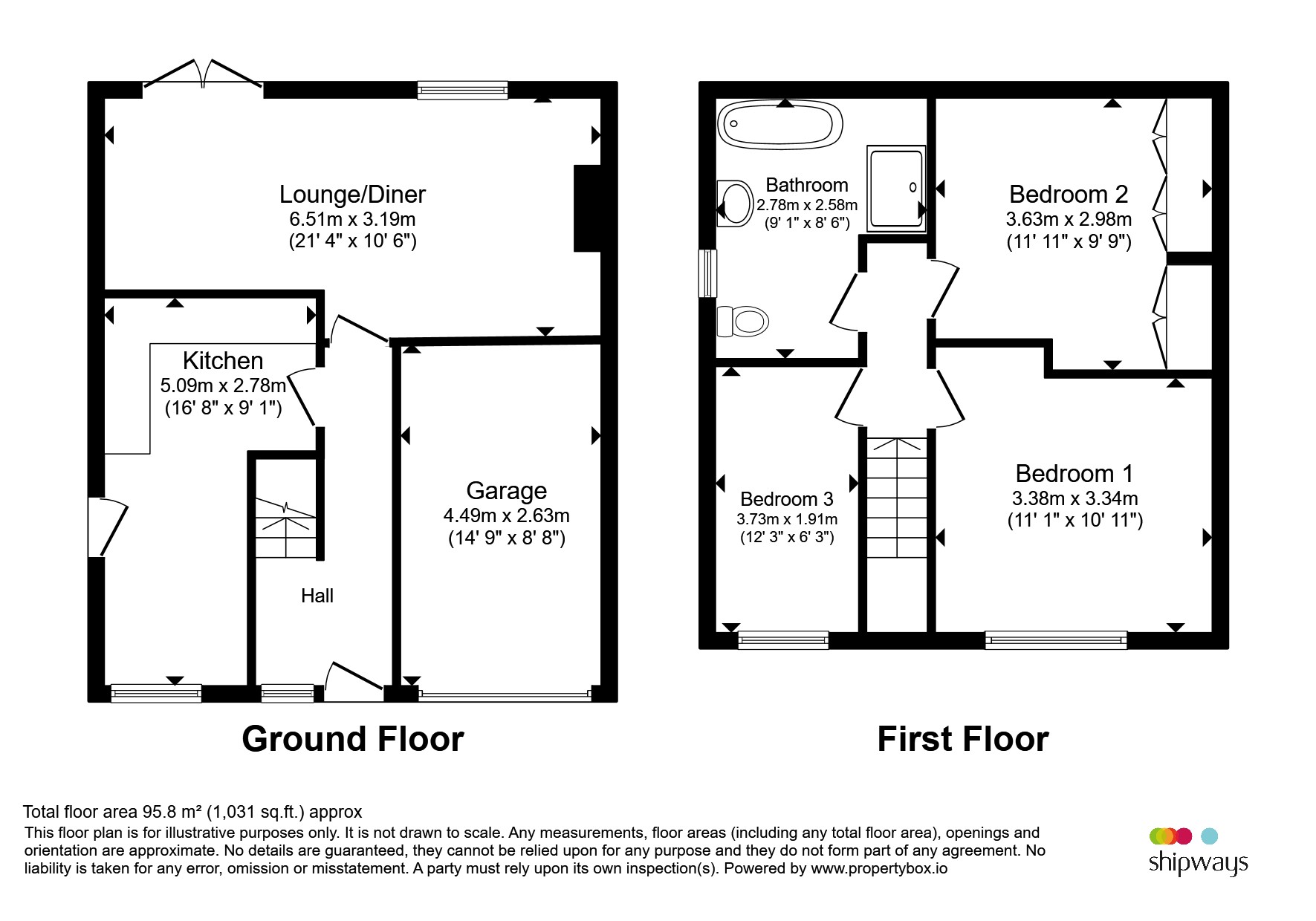 130, Montague Road, Rugby floorplan