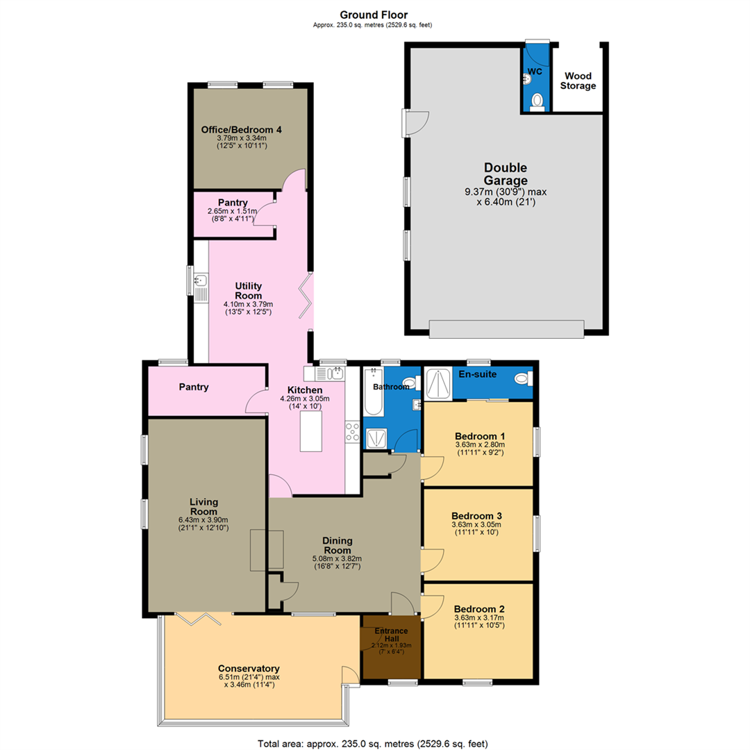 62, Rectory Road, Sleaford floorplan