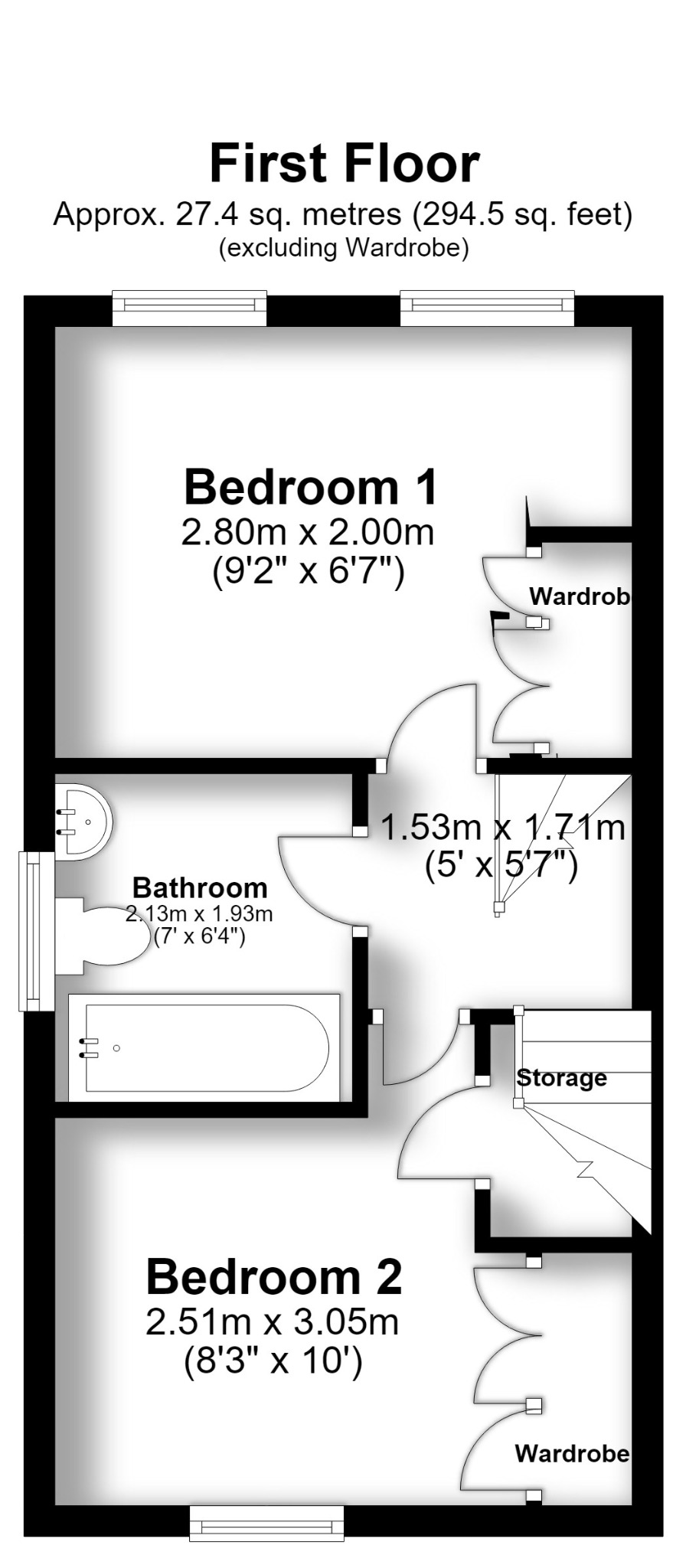 45 Priestfields, Titchfield Common, Fareham floorplan