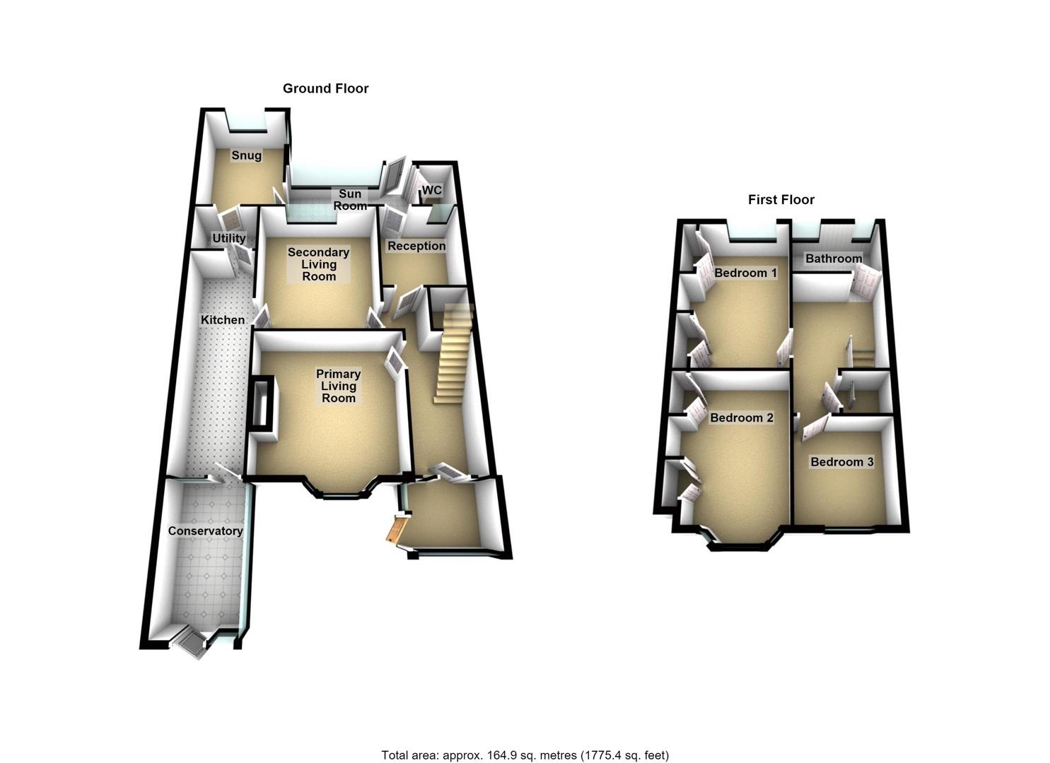 3, Seabank, Newbiggin-By-The-Sea floorplan