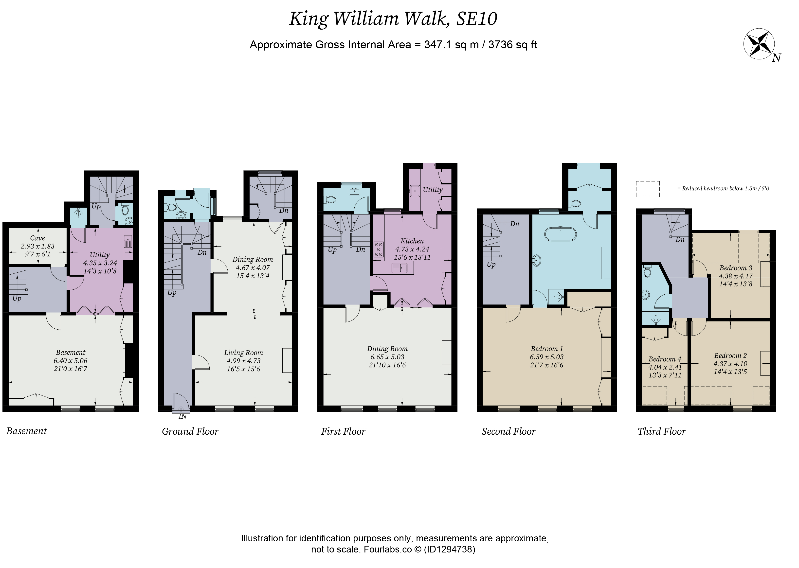 14, King William Walk, London floorplan