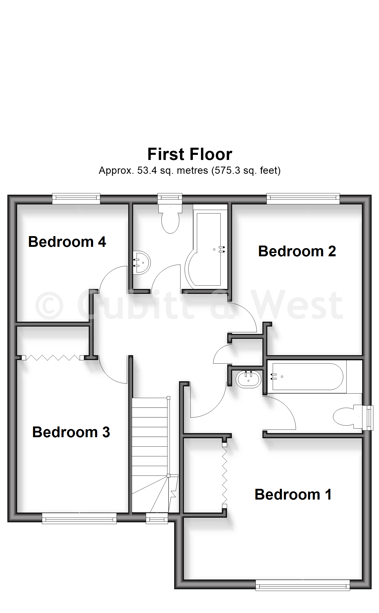 1, Audret Close, Fareham floorplan