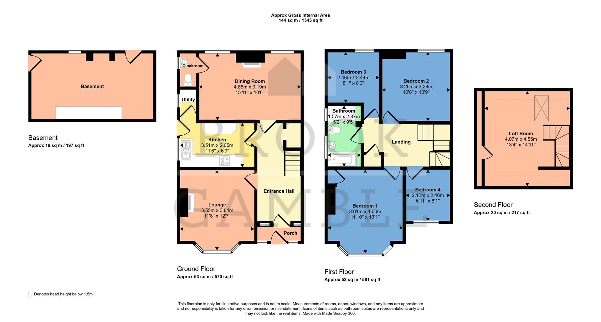 138, Longland Road, Eastbourne floorplan