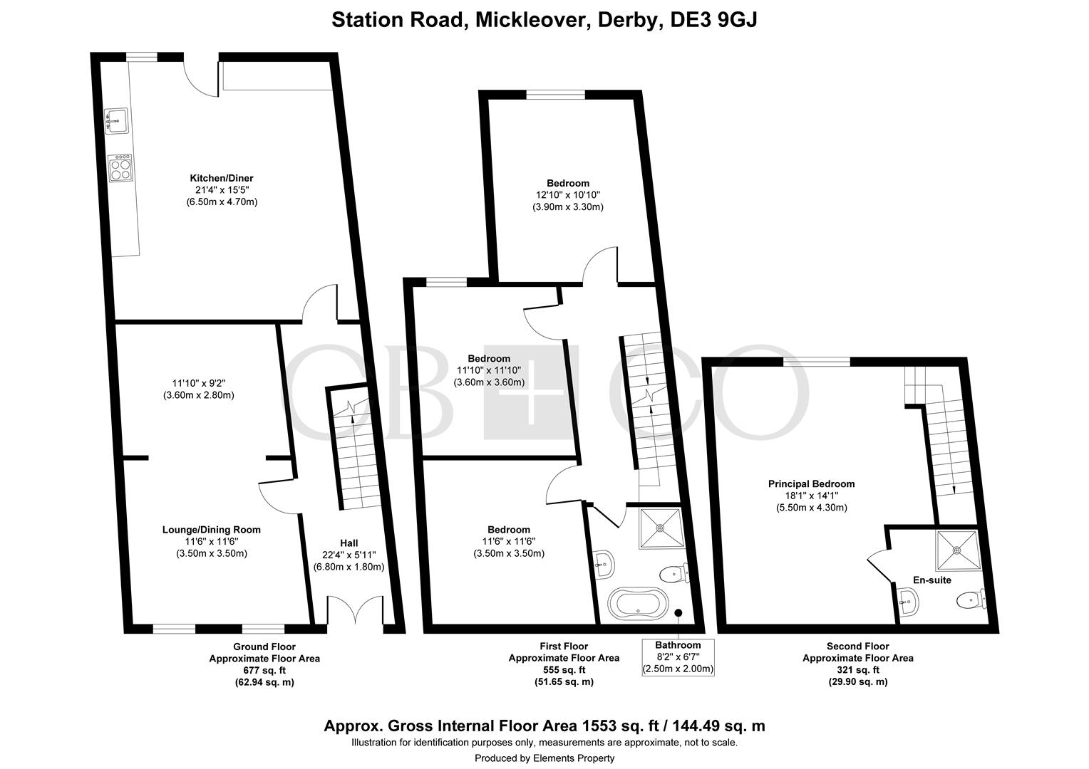 52, Station Road, Derby floorplan