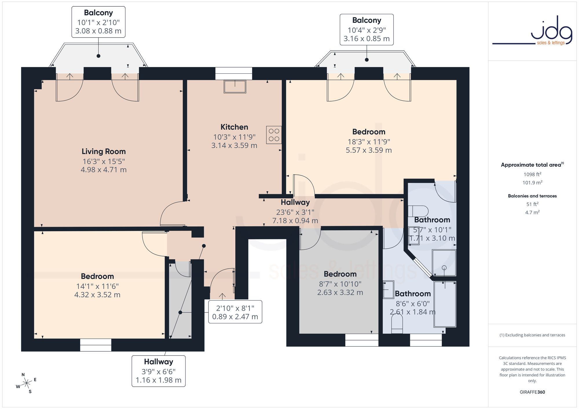 Flat 27, Empress Court, Morecambe floorplan