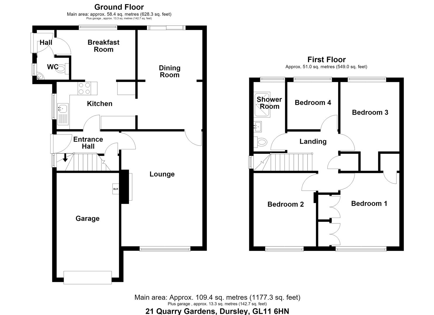 21, Quarry Gardens, Dursley floorplan