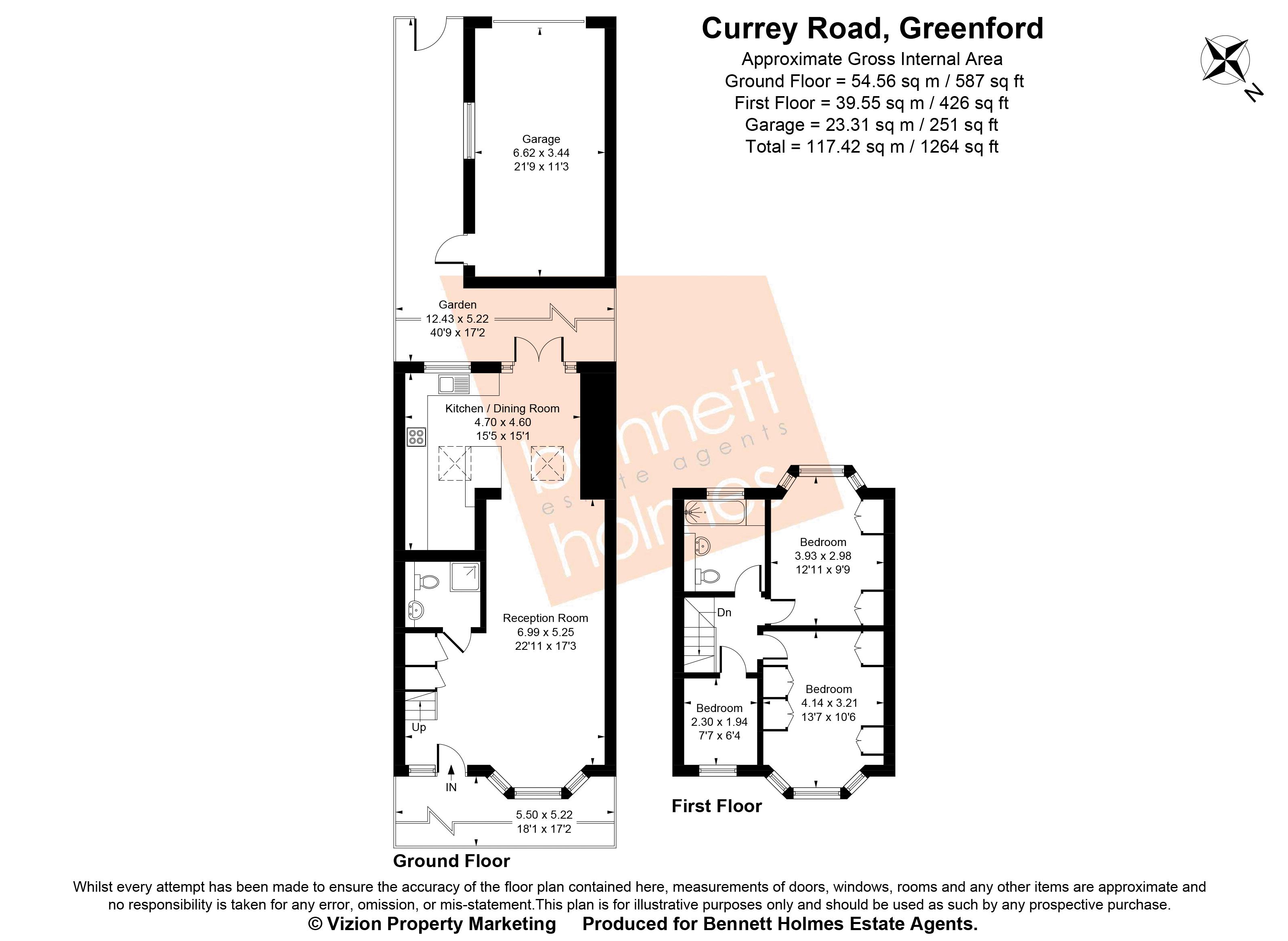 98, Currey Road, Greenford floorplan
