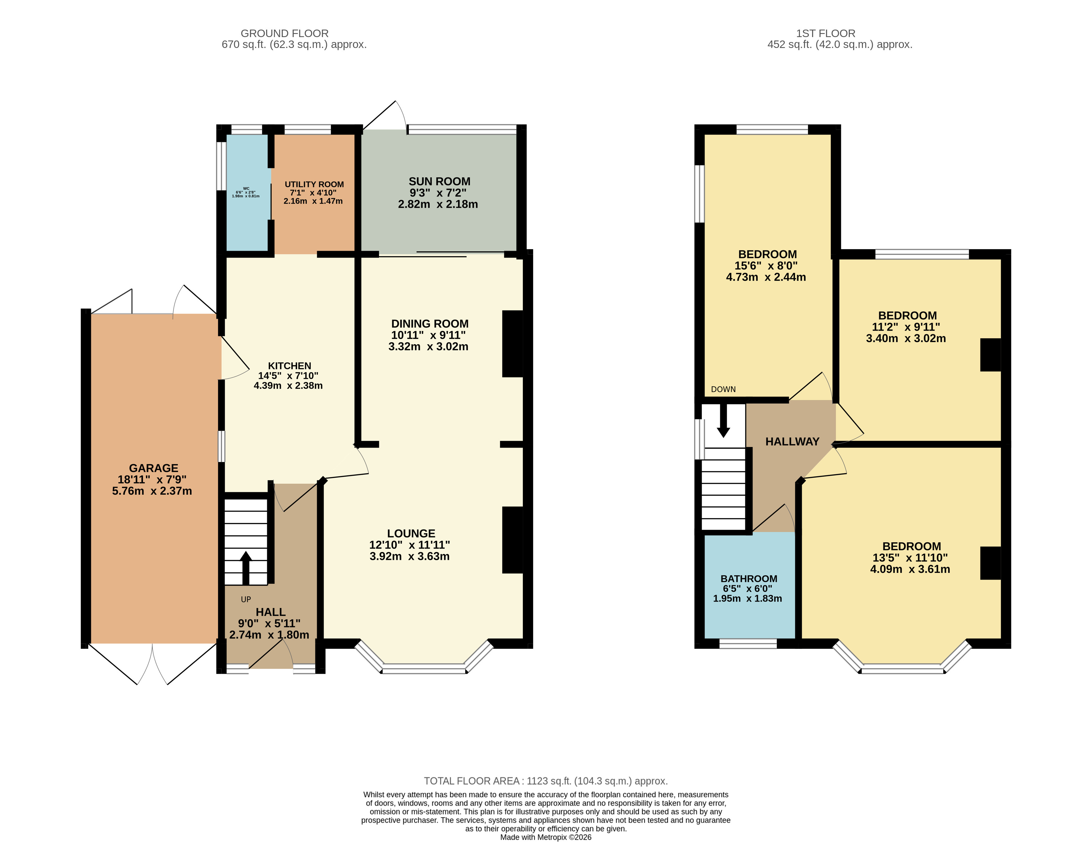 Douglas Crescent, Dunstable floorplan