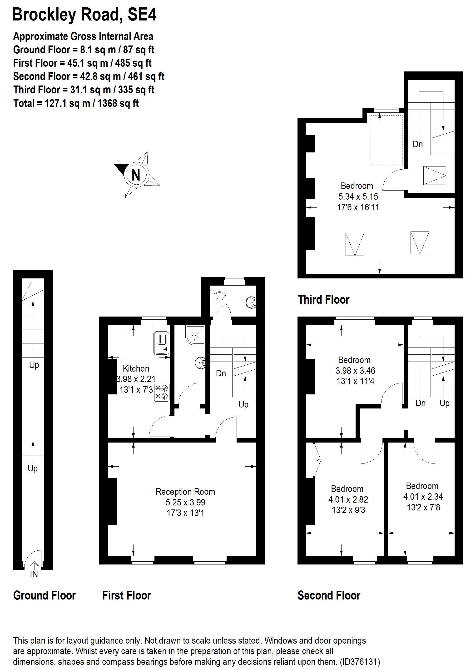 Flat, 175 Brockley Road, London floorplan