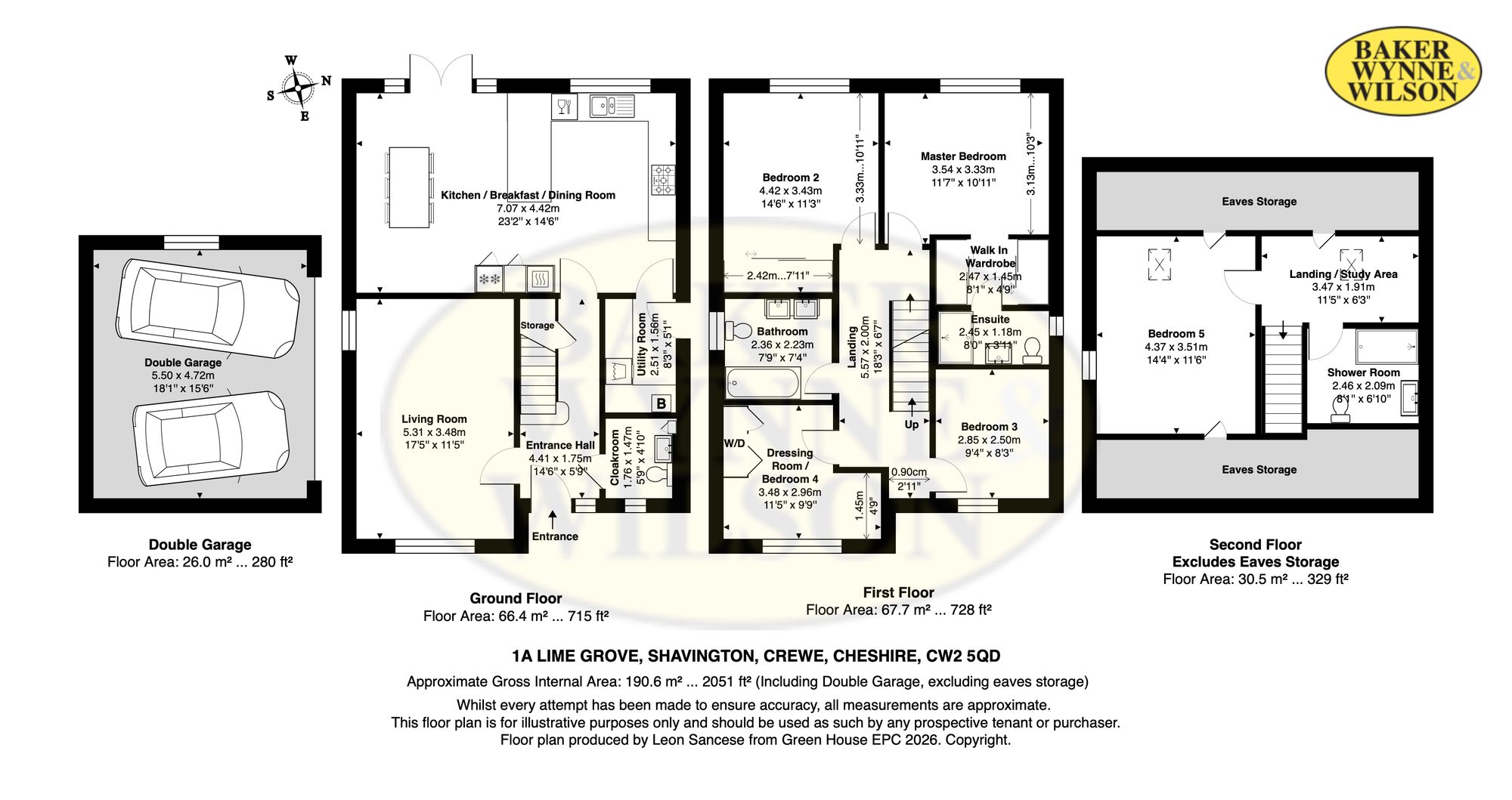 Lime House, 1a, Lime Grove, Crewe floorplan