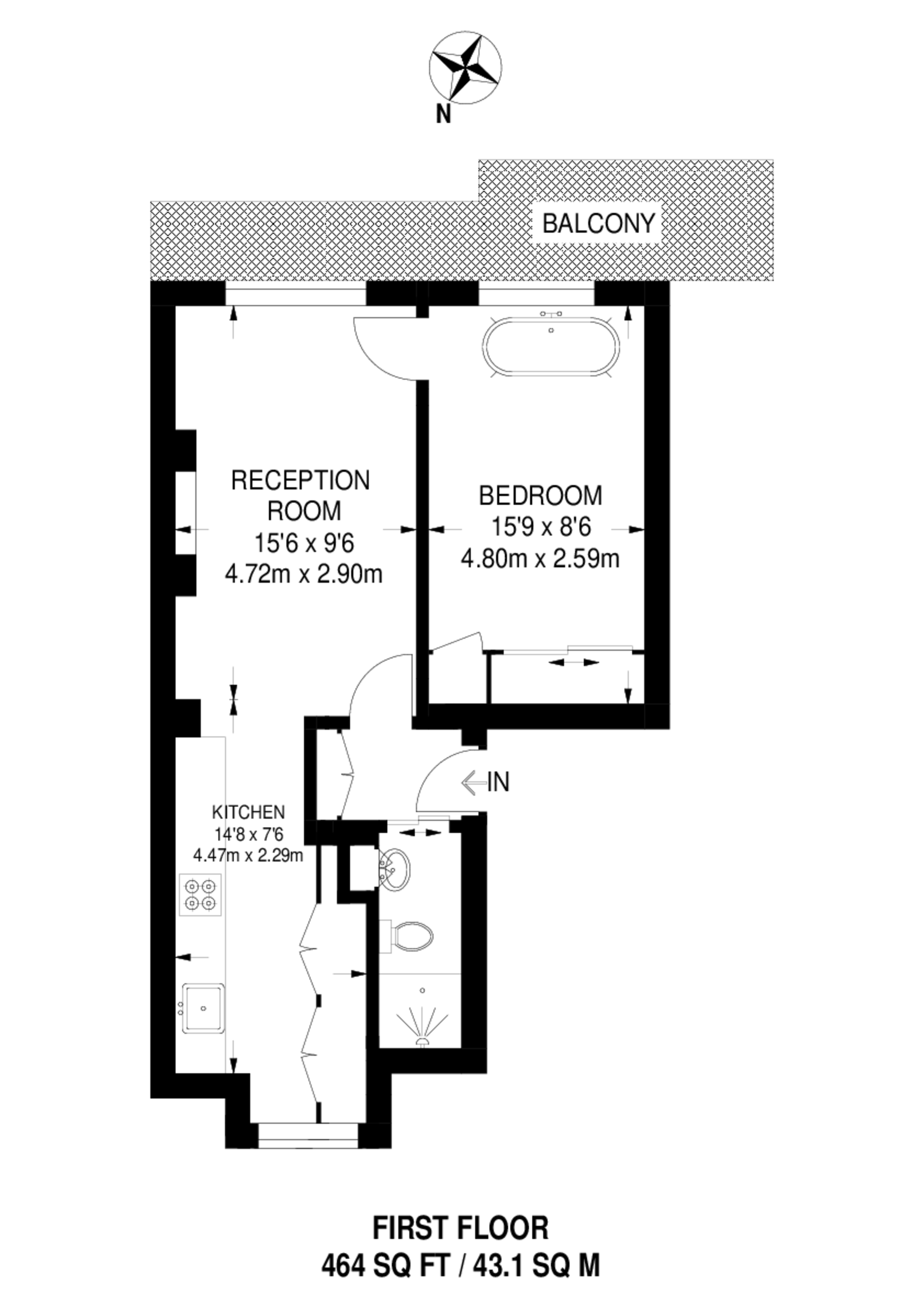 Gloucester Terrace, Bayswater floorplan