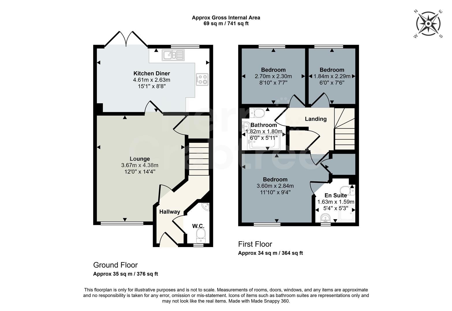 11, Church Road, Cardiff floorplan