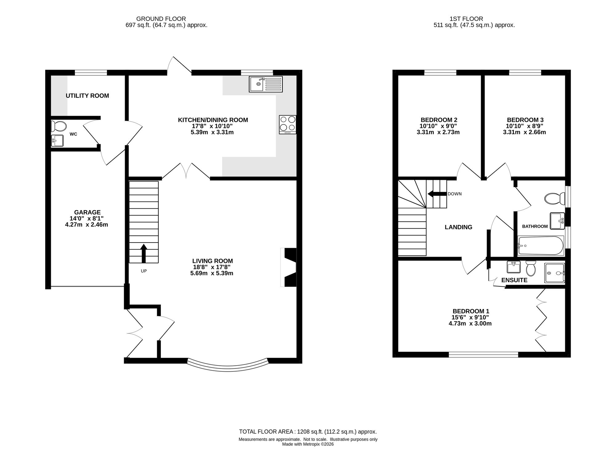 1 Woodlands Court, Knutsford floorplan