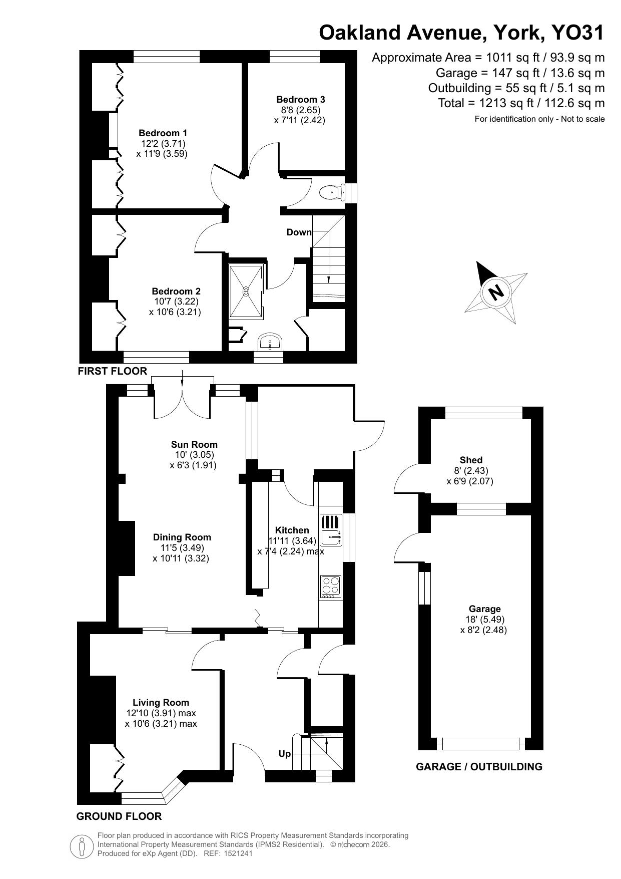 14, Oakland Avenue, York floorplan