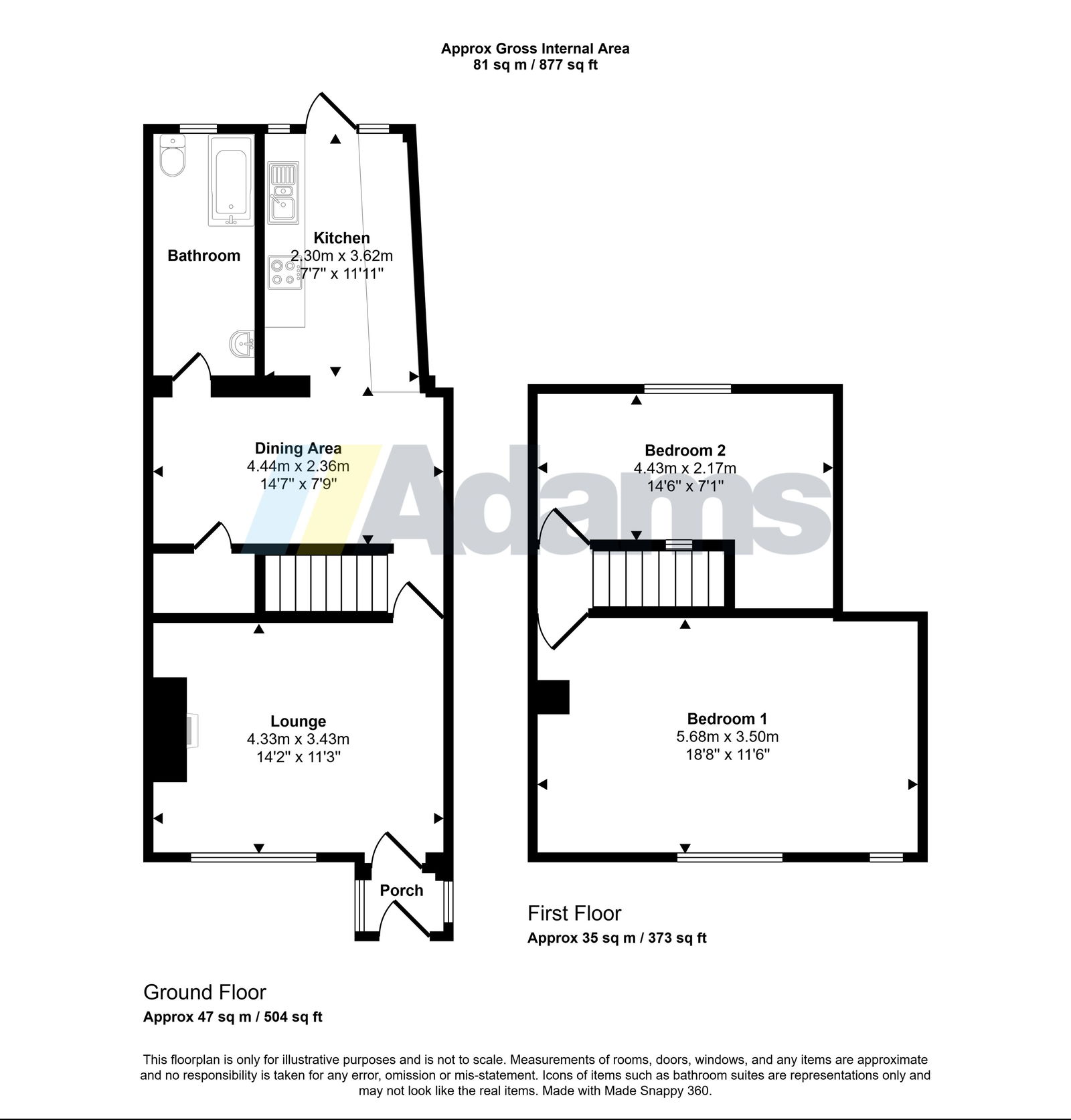 31, Princes Place, Widnes floorplan