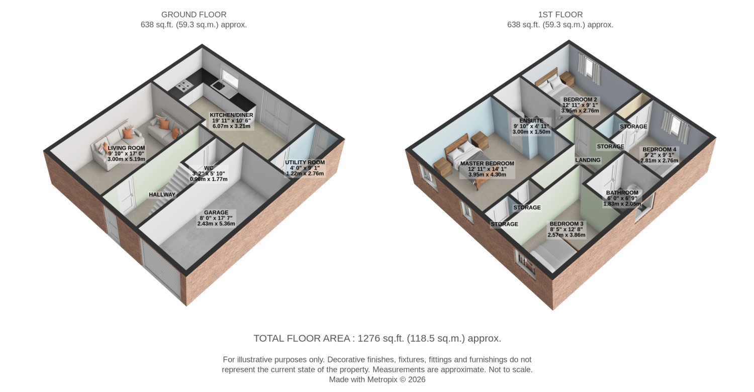 8, Oak Tree Crescent, Knottingley floorplan