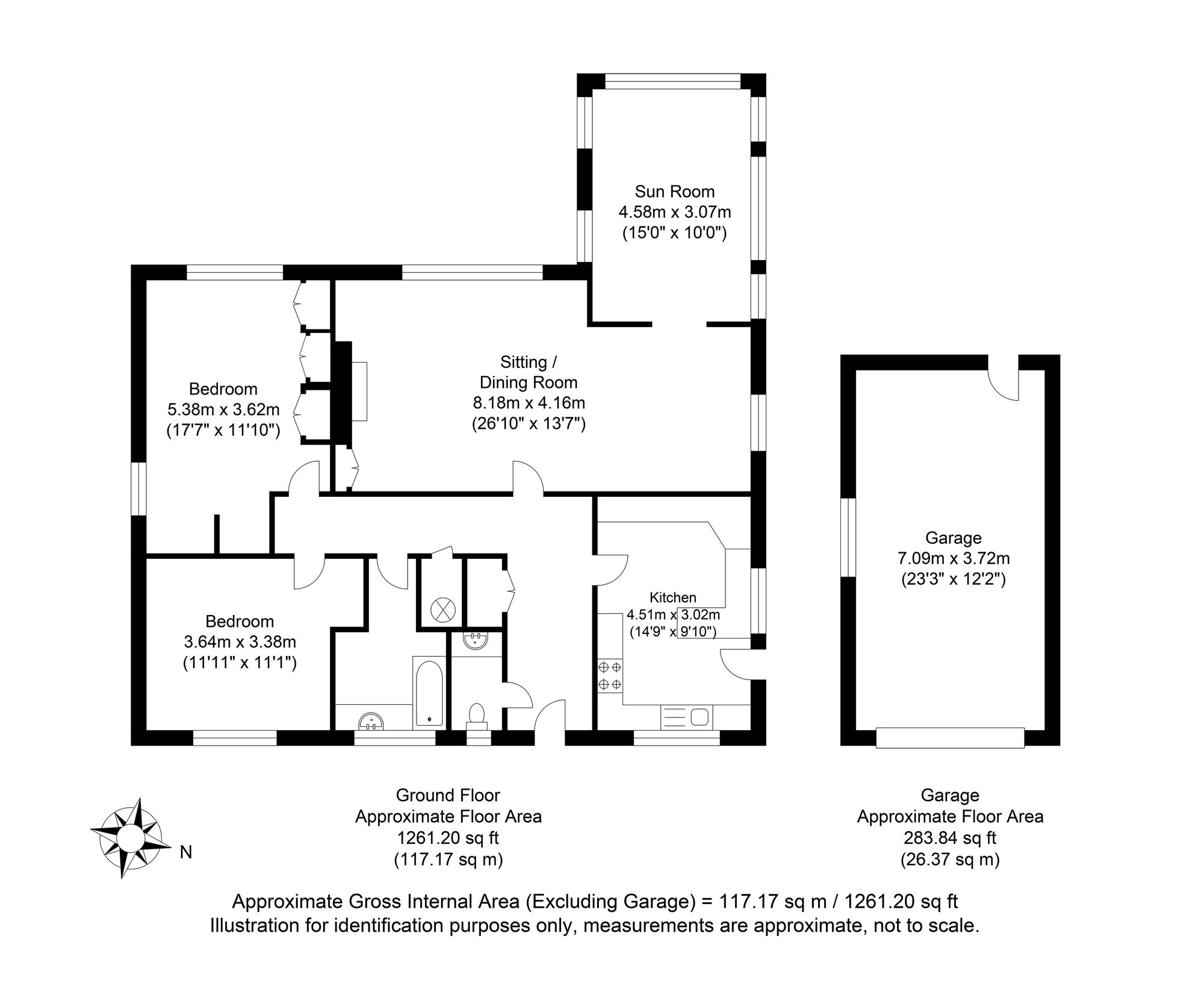 6 The Elms, Lewes floorplan