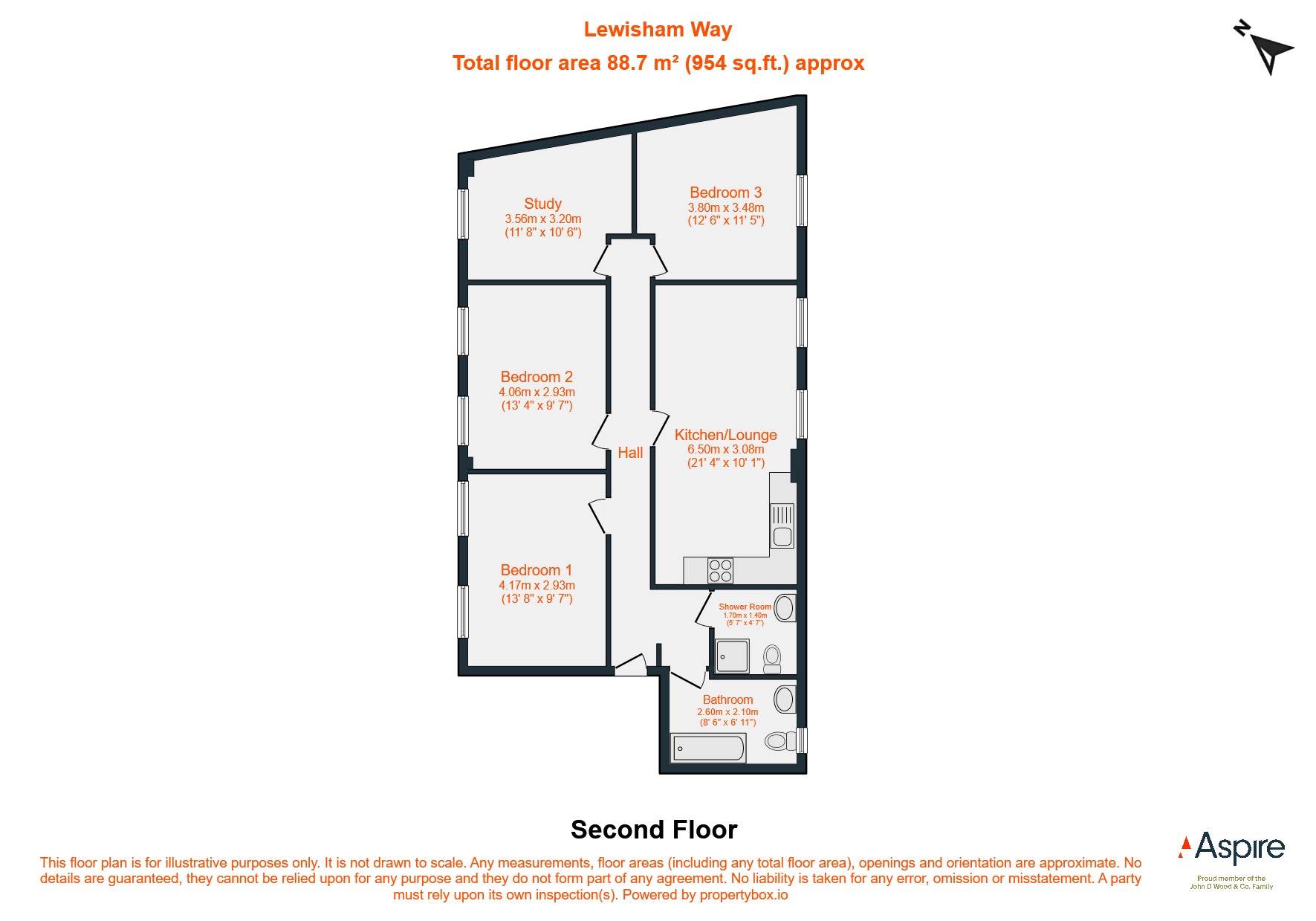 35B,, Lewisham Way, London floorplan