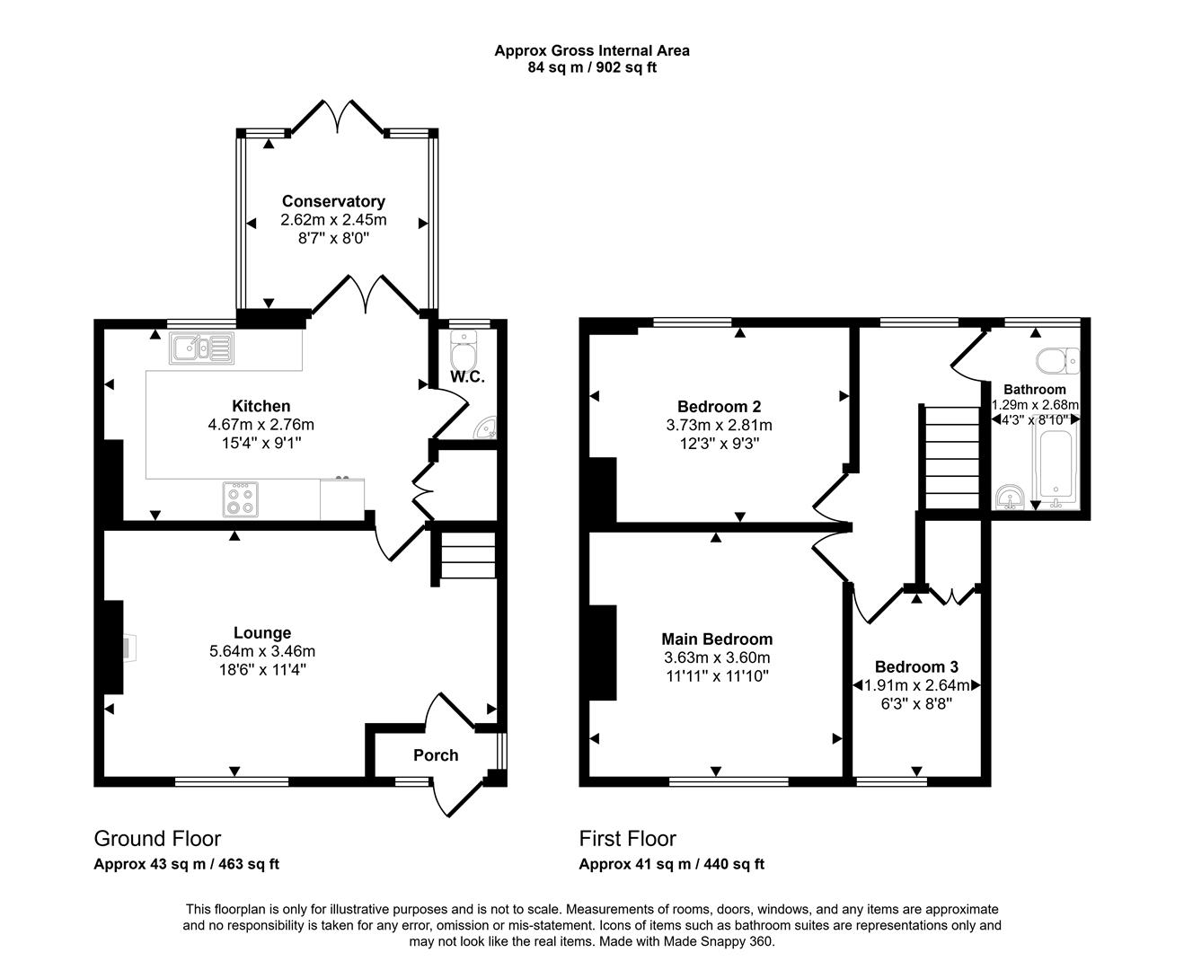 27, Rufford Road, Stourbridge floorplan