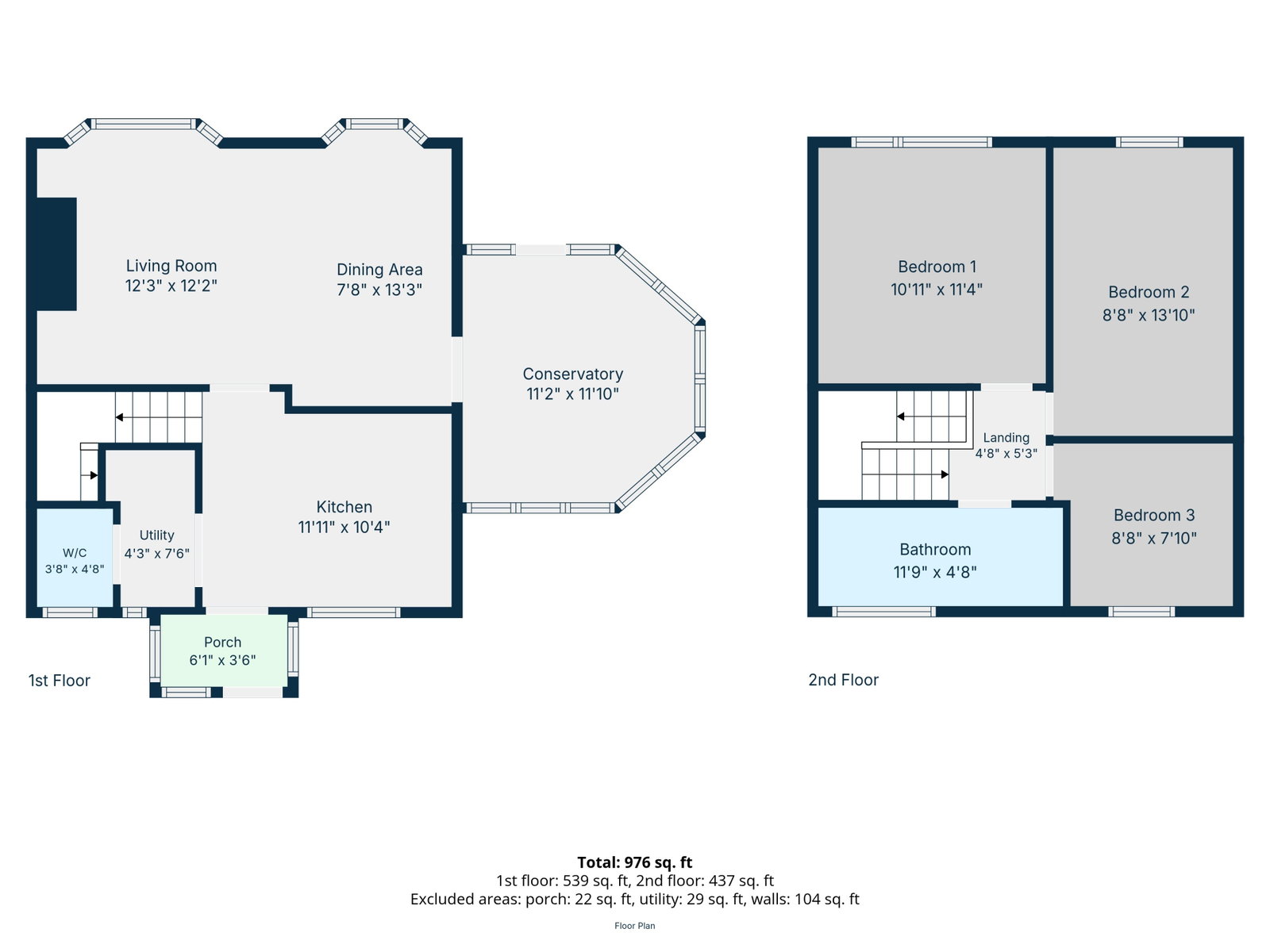 67, Millbrook Close, Skelmersdale floorplan