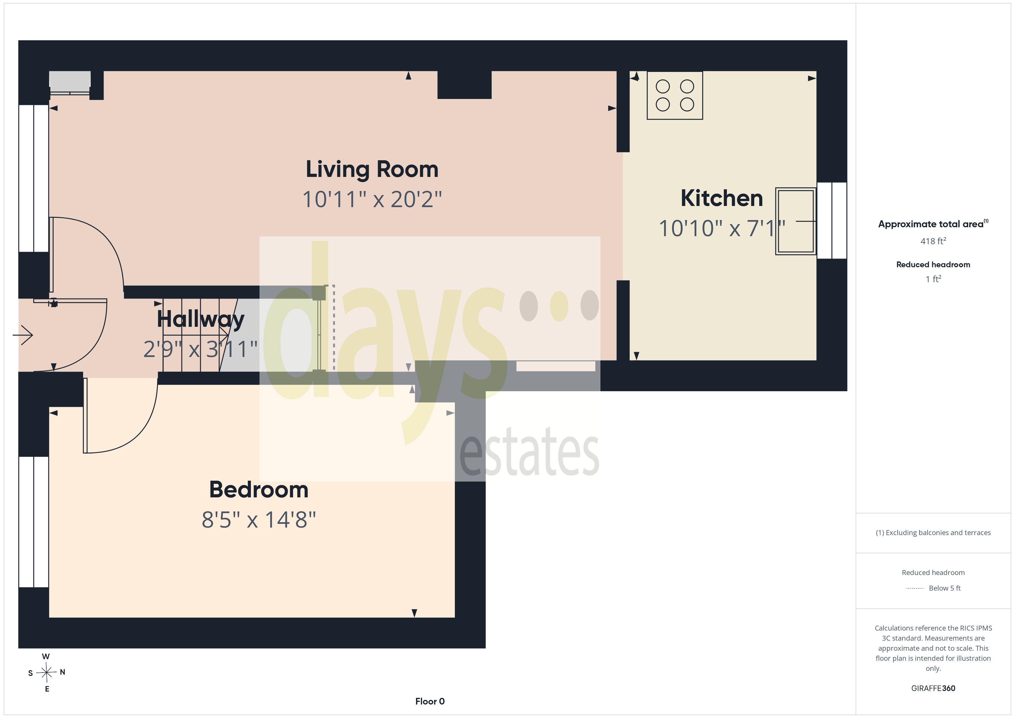 43, Bramble Road, Portsmouth floorplan