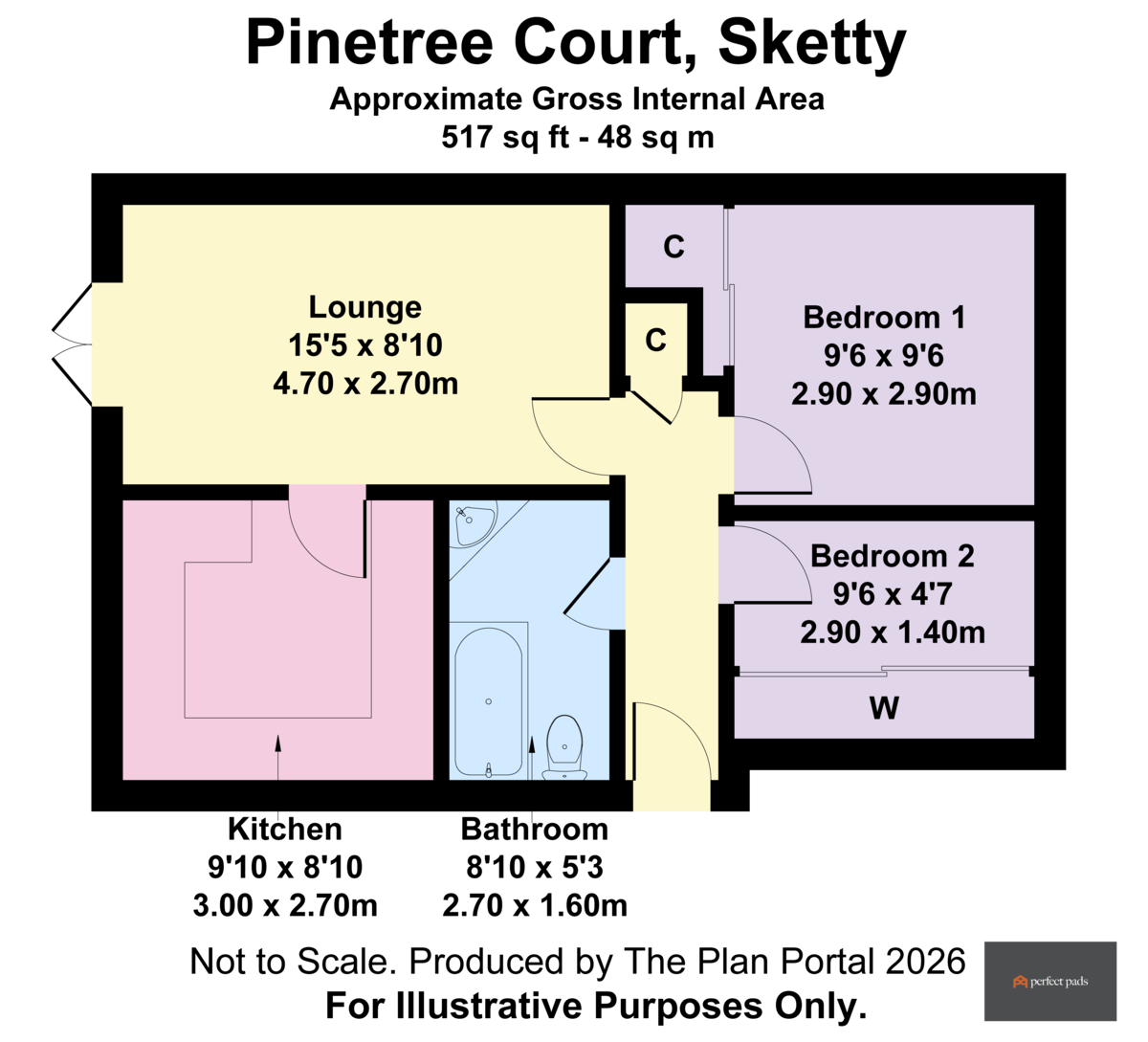 10 Pine Tree Court, Swansea floorplan