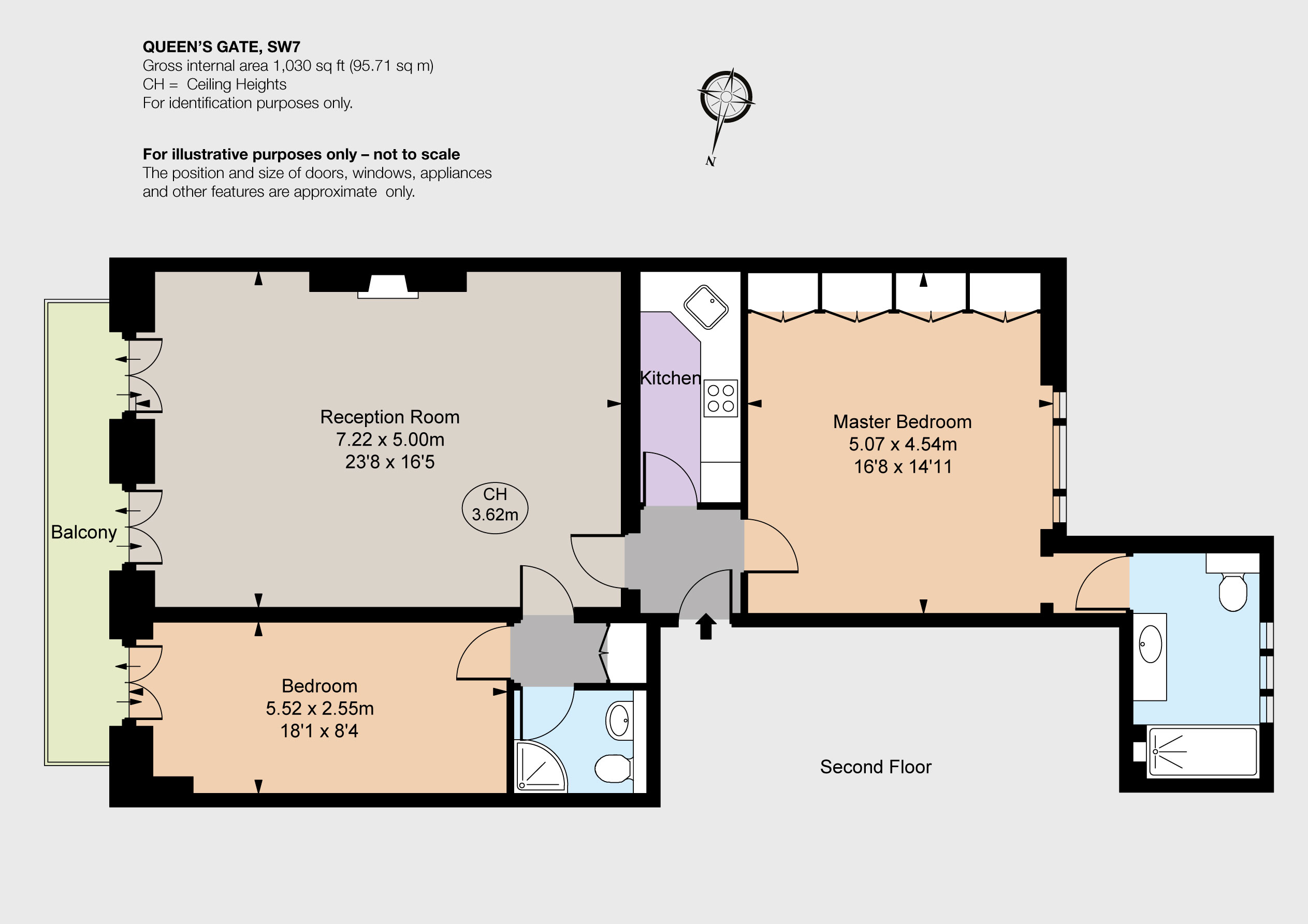2 Bedrooms Flat to rent in Queen's Gate, London SW7