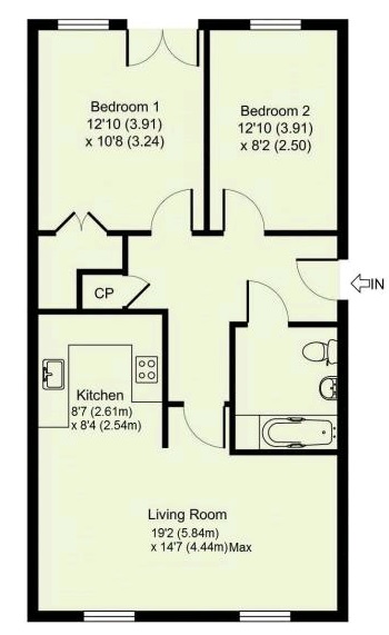 2 Bedrooms Flat to rent in London Road, Bicester OX26