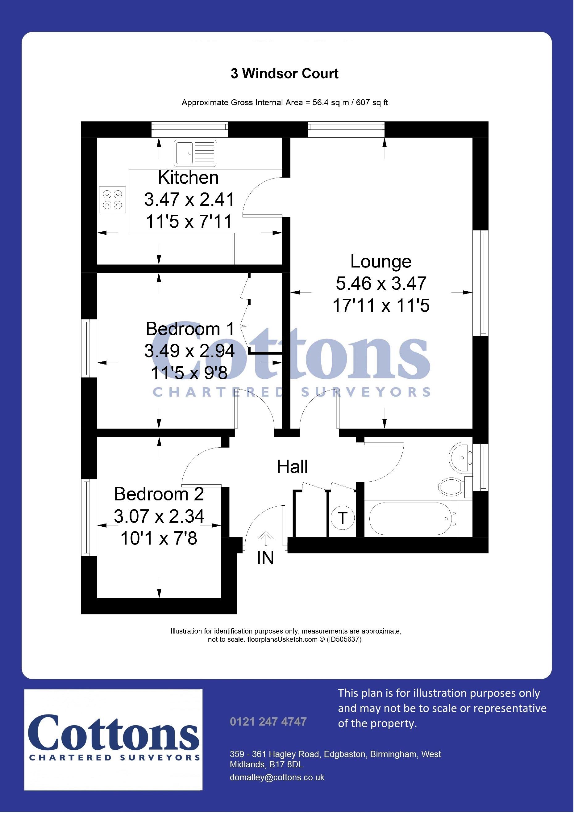 2 Bedrooms Flat for sale in Windsor Court, Redditch Road, Kings Norton B38