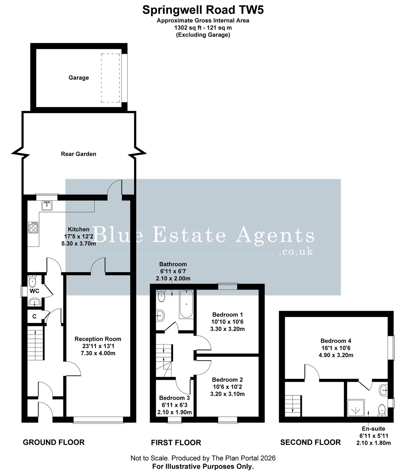 165, Springwell Road, Hounslow floorplan
