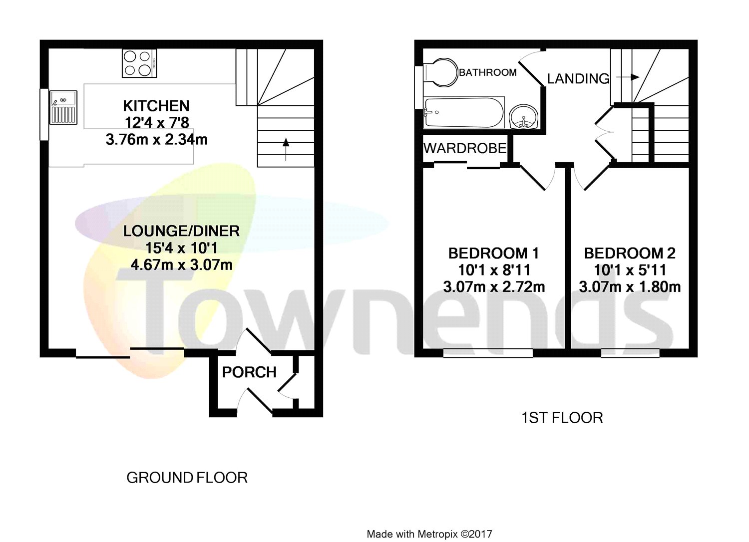 2 Bedrooms  to rent in Conway Drive, Ashford, Middlesex TW15