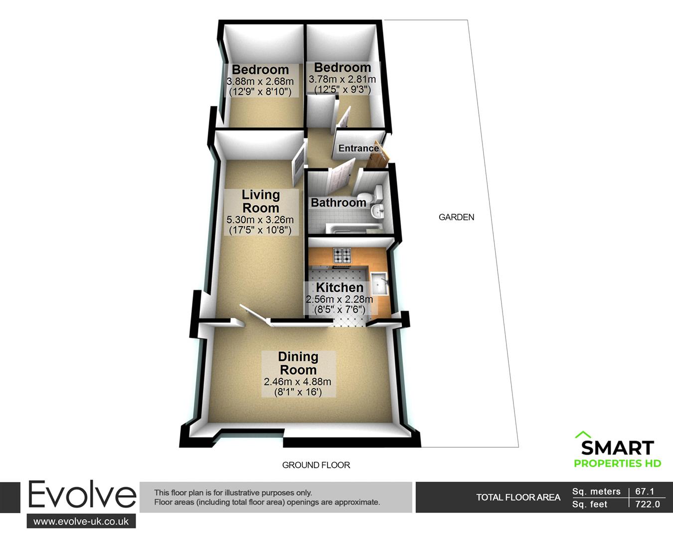 57, Forest Road, Huddersfield floorplan