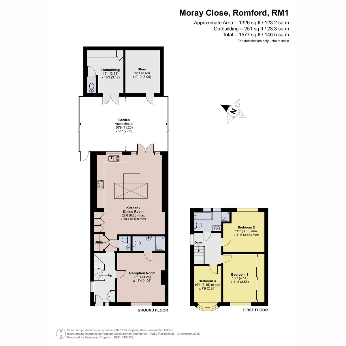 8, Moray Close, Romford floorplan