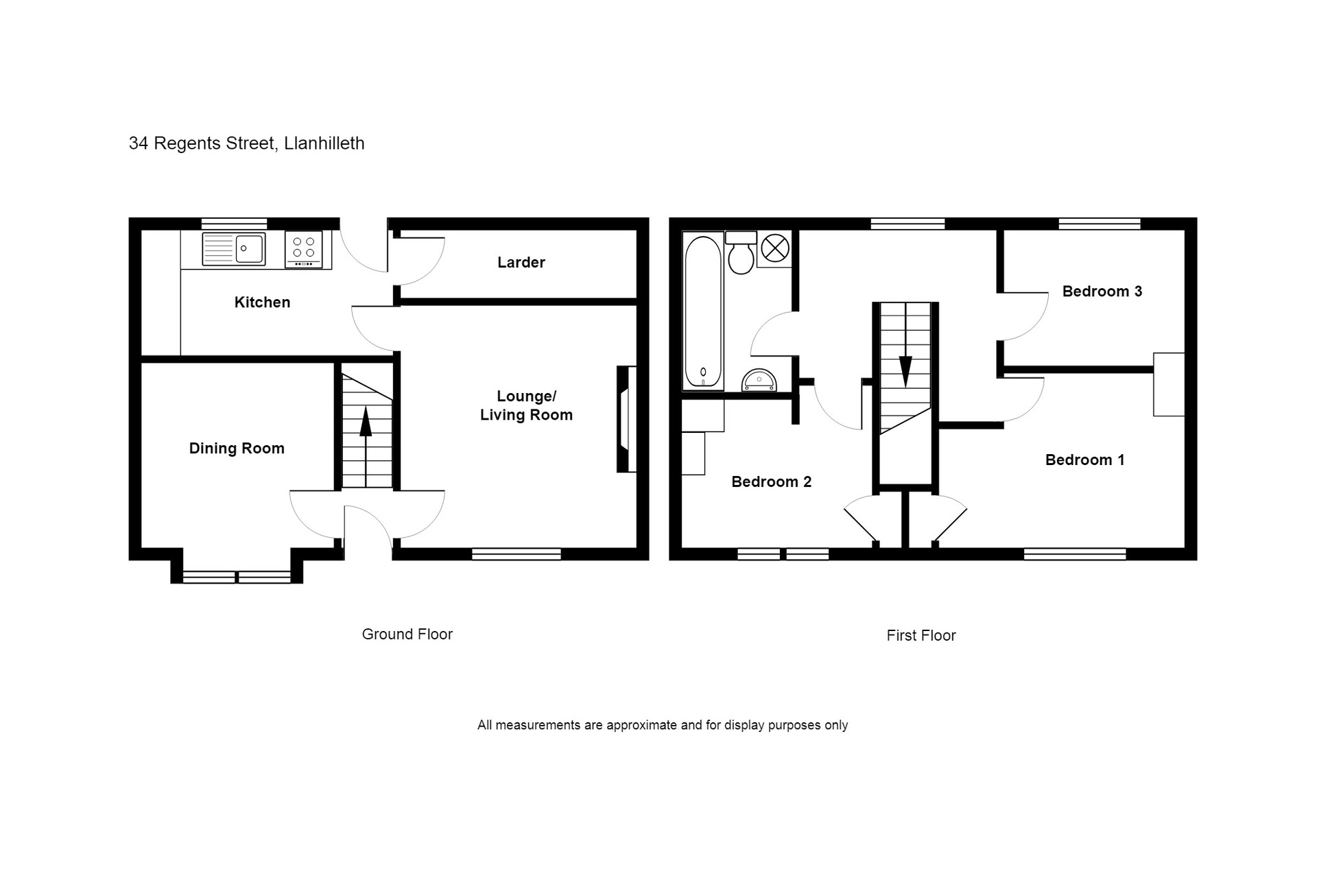 3 Bedrooms Terraced house for sale in Regent Street, Llanhilleth, Abertillery NP13