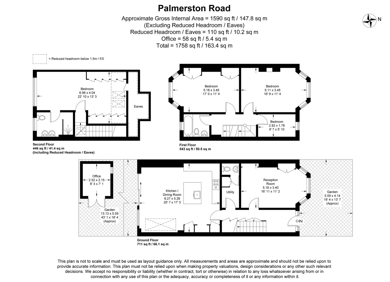 57, Palmerston Road, London floorplan