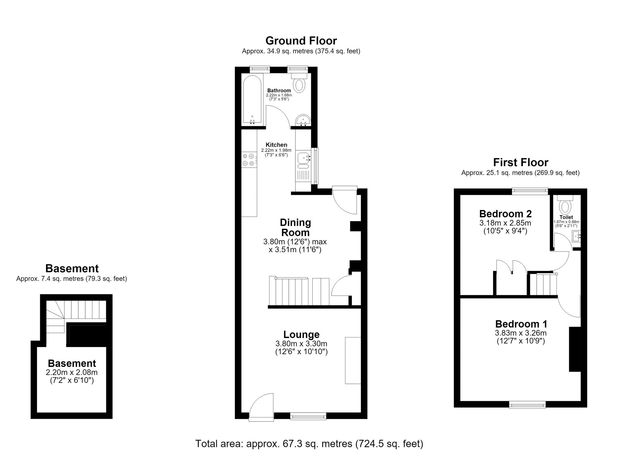 47 Mill Road, Royston floorplan