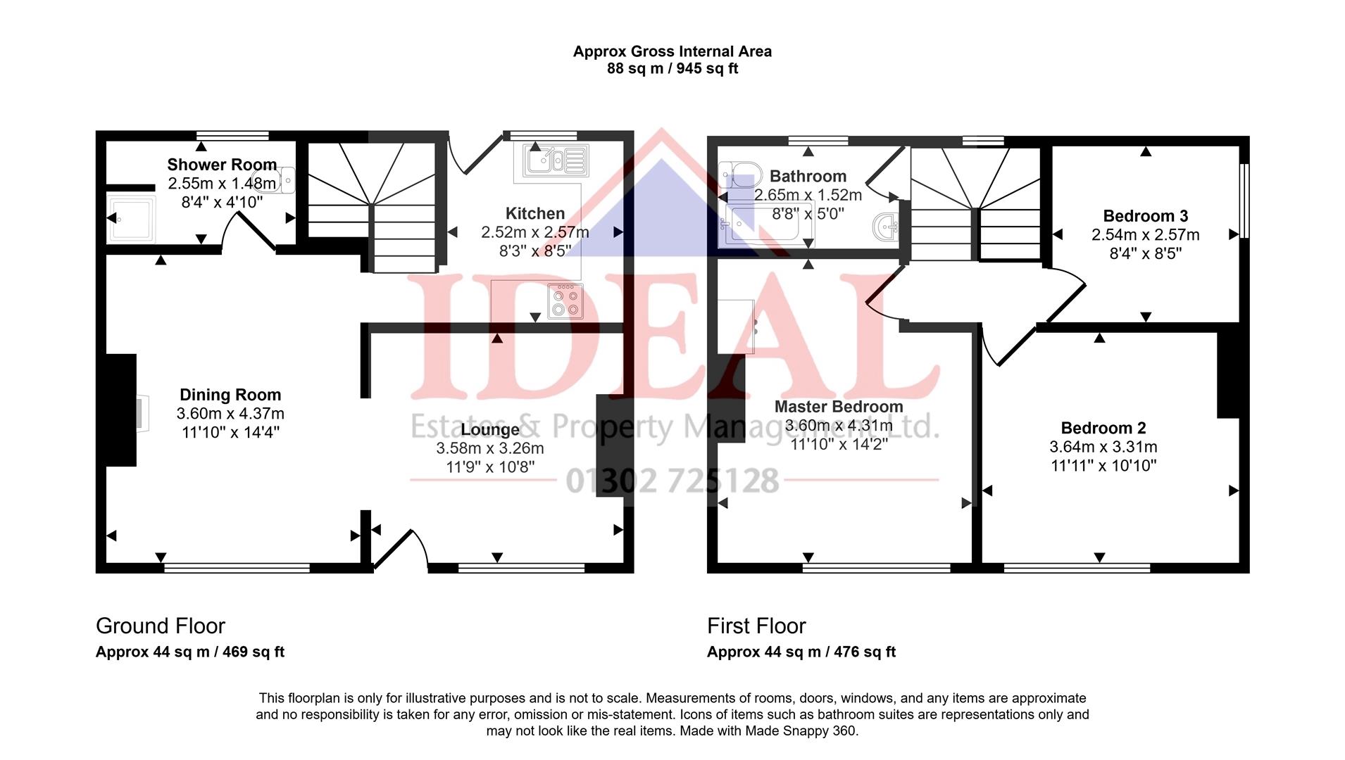 134, The Crescent, Woodlands, Doncaster floorplan