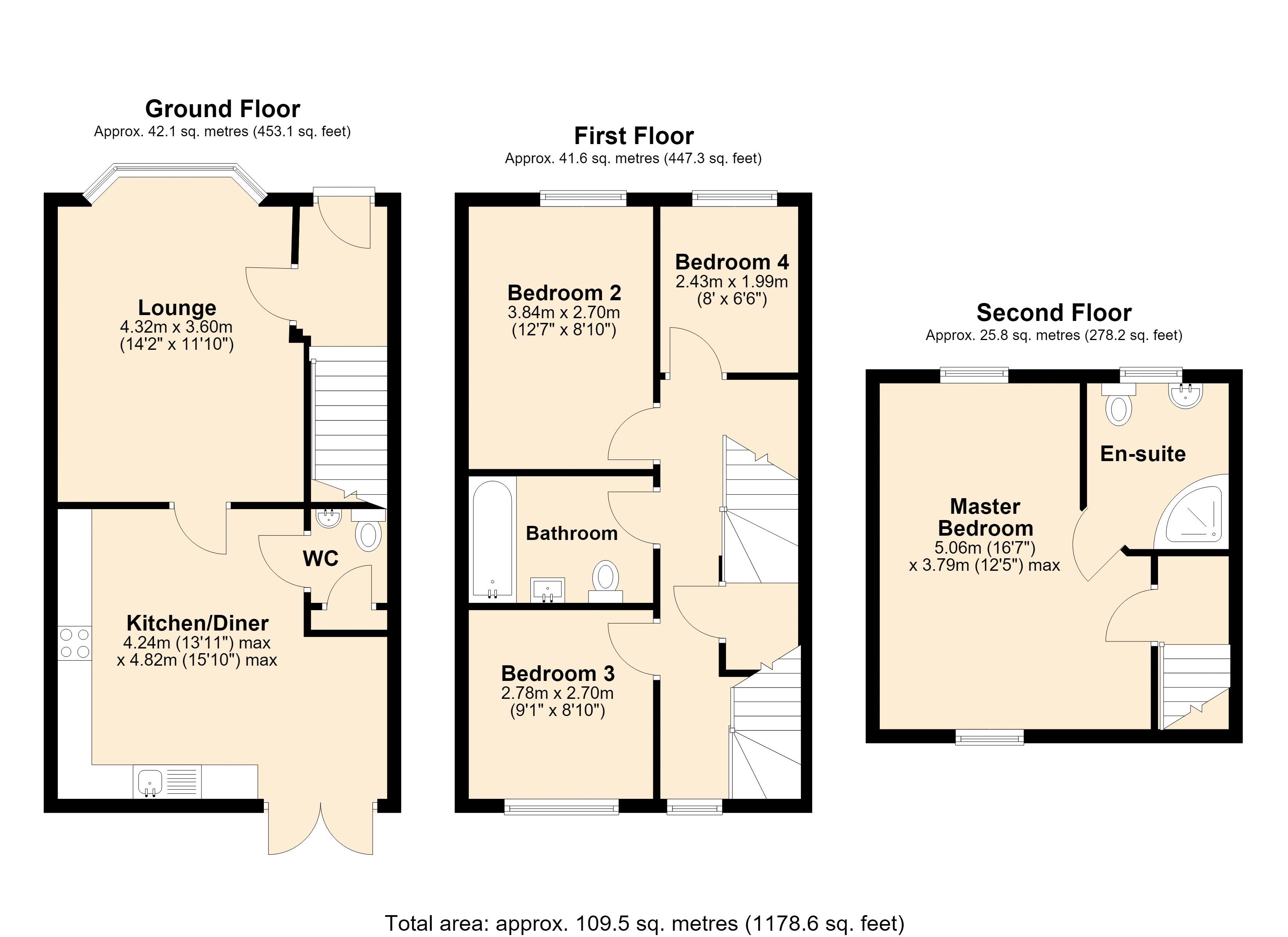 14, Hallgarth Mews, Winlaton floorplan