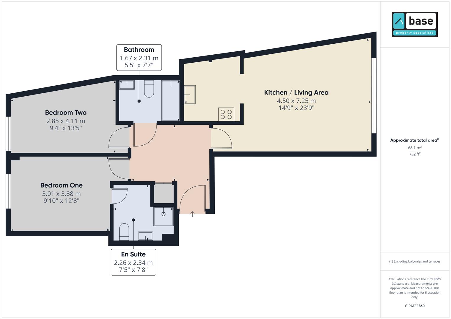 Flat 54, Theatre Building, London floorplan