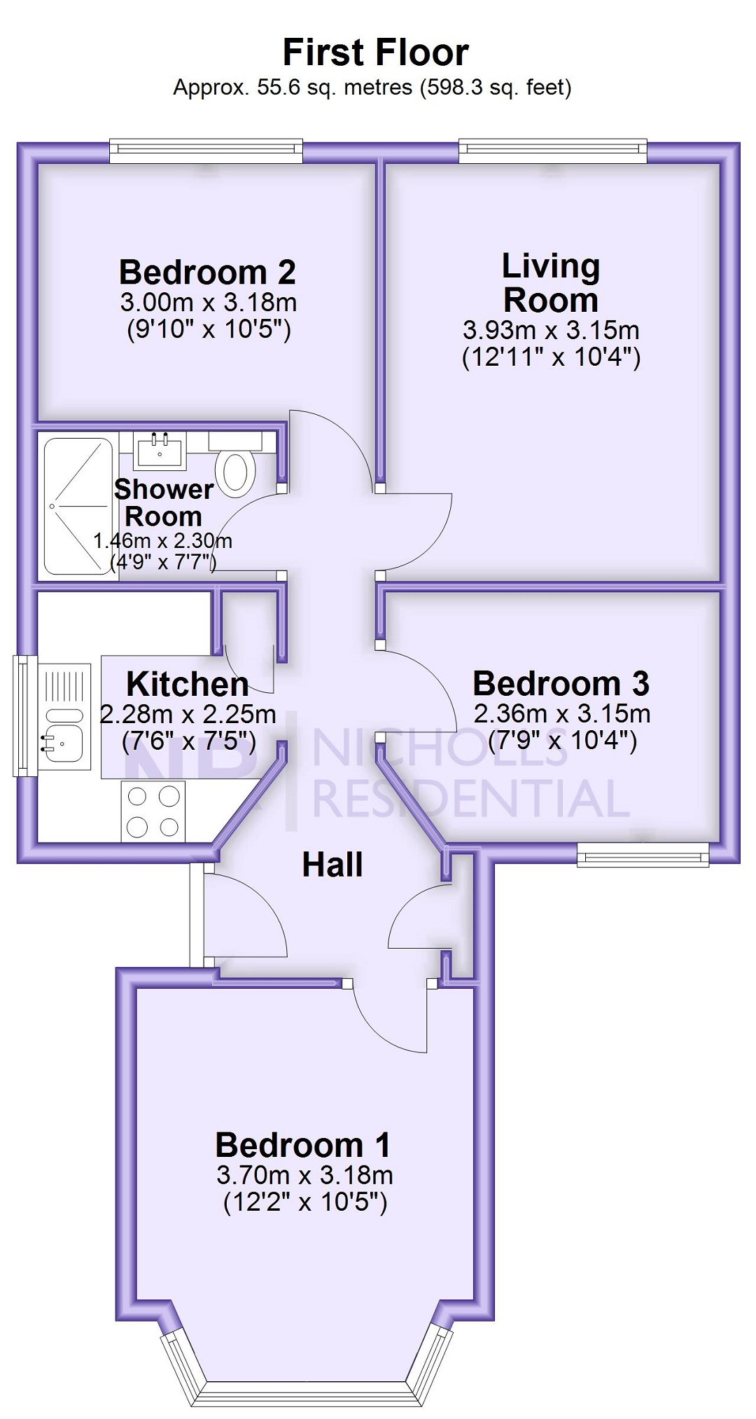 8, St  Marys Close, Ewell Village floorplan