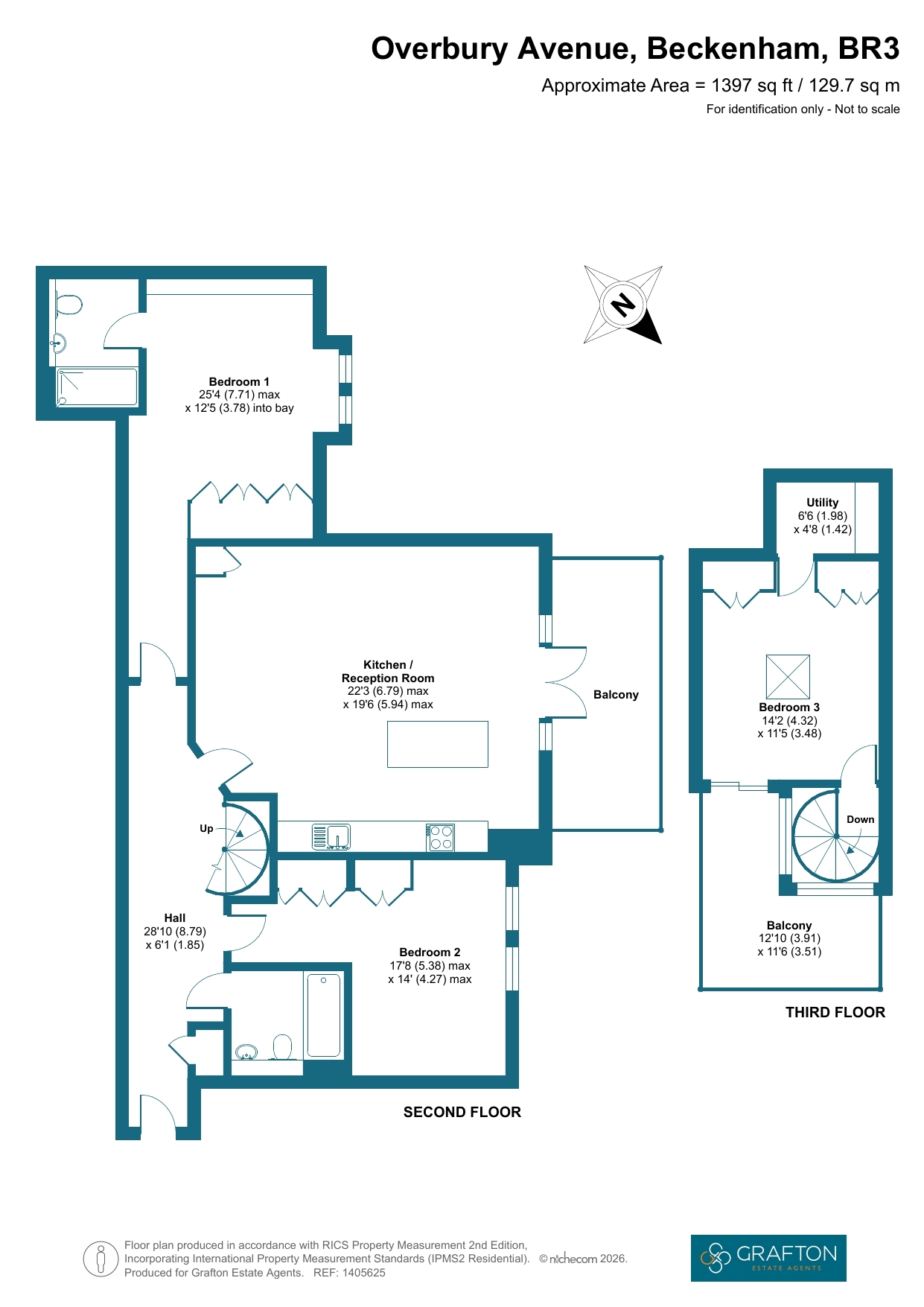 Piermont House, Overbury Avenue, Beckenham floorplan